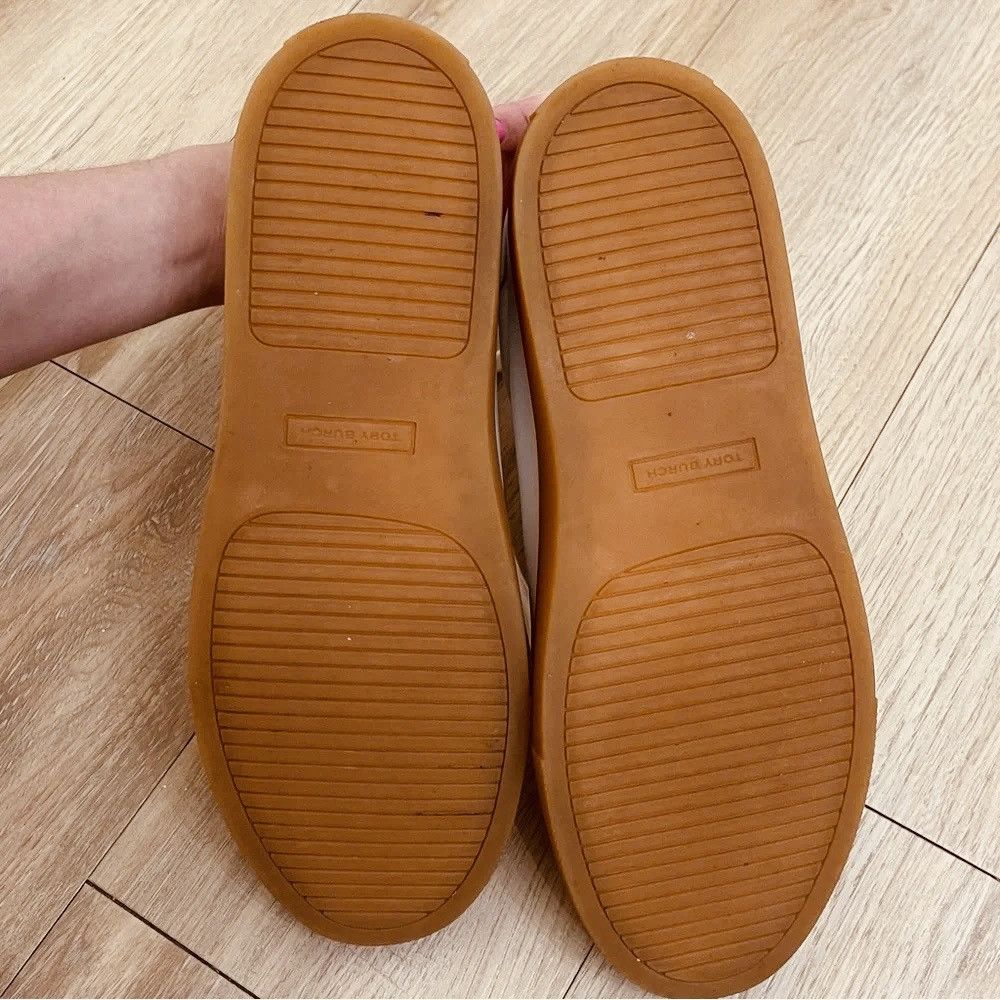 Tory Burch Tory Burch Olive Gum Sole Court Sneaker Leather Size US 7.5 / IT 37.5 - 6 Thumbnail