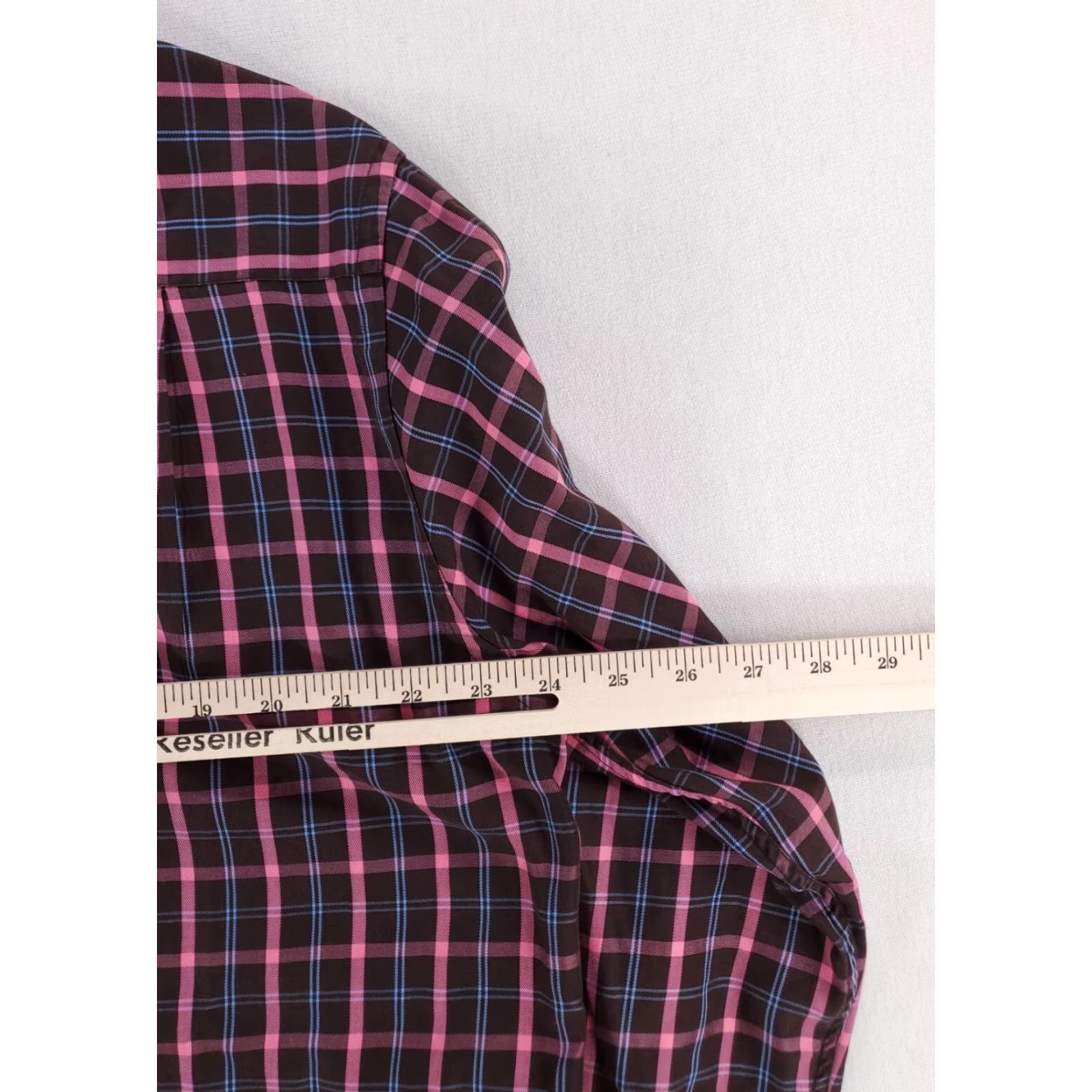 Paul & Shark Paul & Shark Yachting Button-Down Shirt Long Sleeve Plaid Mens L Multicolor Button-Up Sleeve Patch Note: Broken Button (Replacement Buttons Sewn On) Size US L / EU 52-54 / 3 - 8 Thumbnail