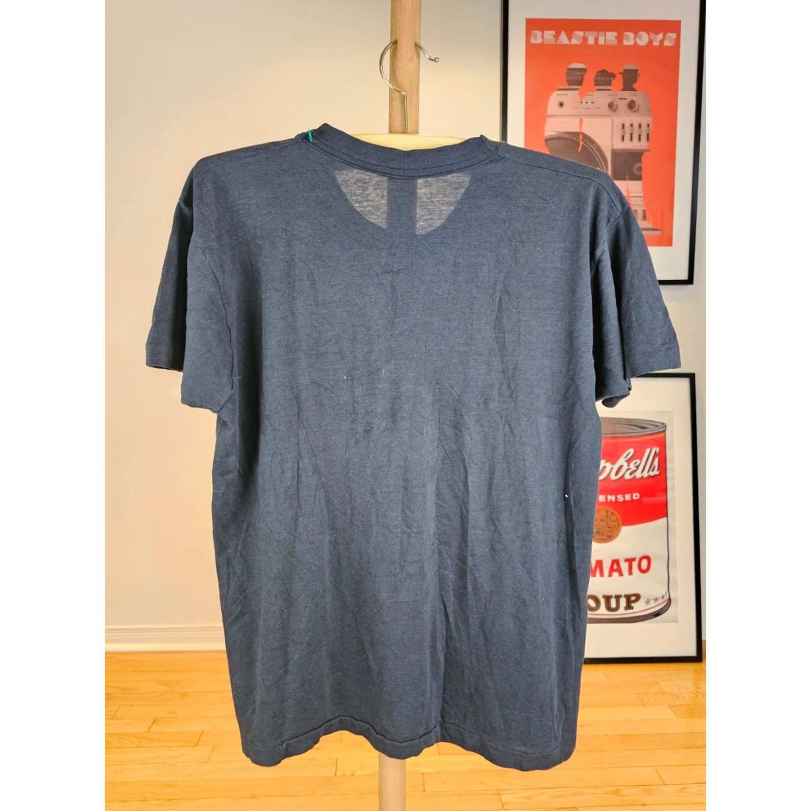 Fruit Of The Loom VINTAGE FRUIT OF THE LOOM ONE POCKET SELVEDGE SINGLE STITCH BLACK T-SHIRT XL Men T-Shirt Front Pocket Size US XL / EU 56 / 4 - 7 Thumbnail