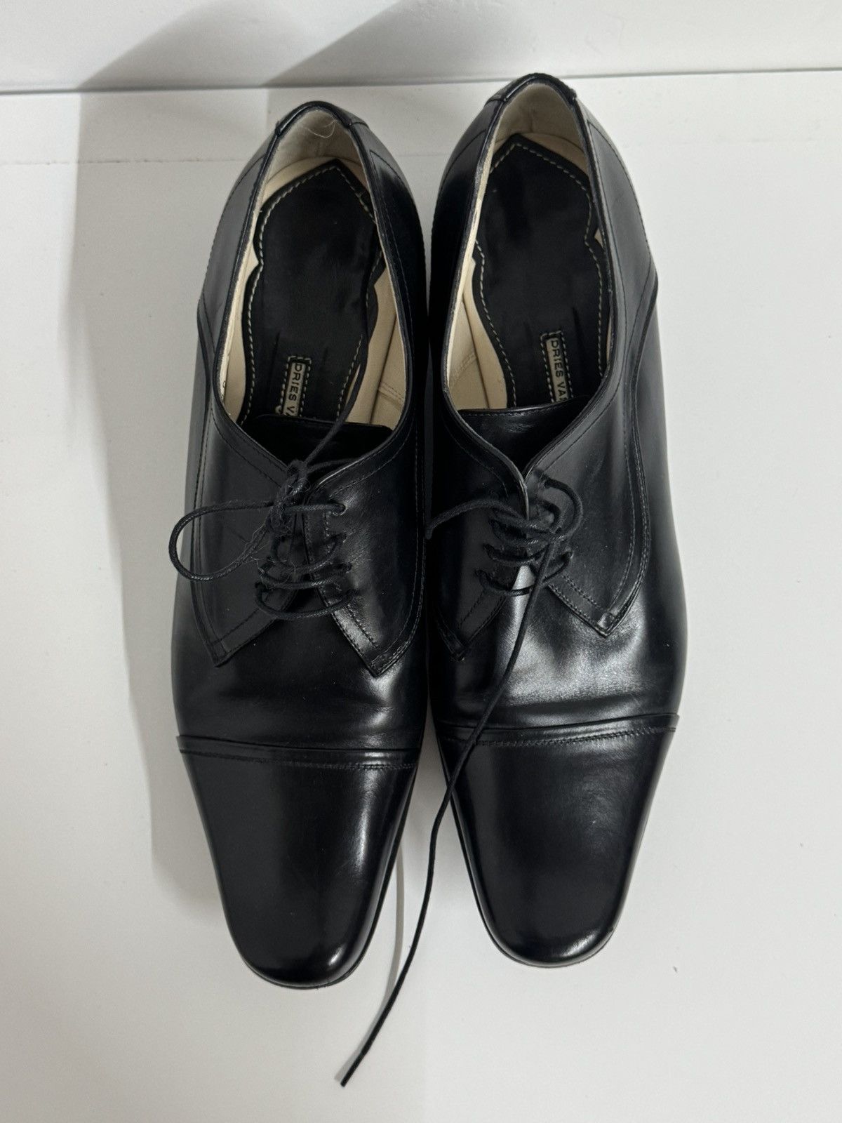 Dries Van Noten Dries Van Noten Women’s Black Cap Toe Oxfords Size US 8.5 / IT 38.5 - 2 Thumbnail