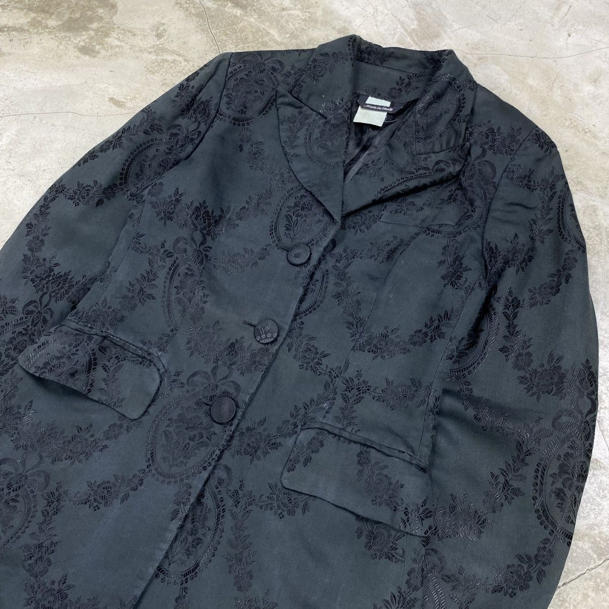 Dolce & Gabbana J&ANS Floral Lace Overlay Blazer Size L / US 10 / IT 46 - 2 Thumbnail
