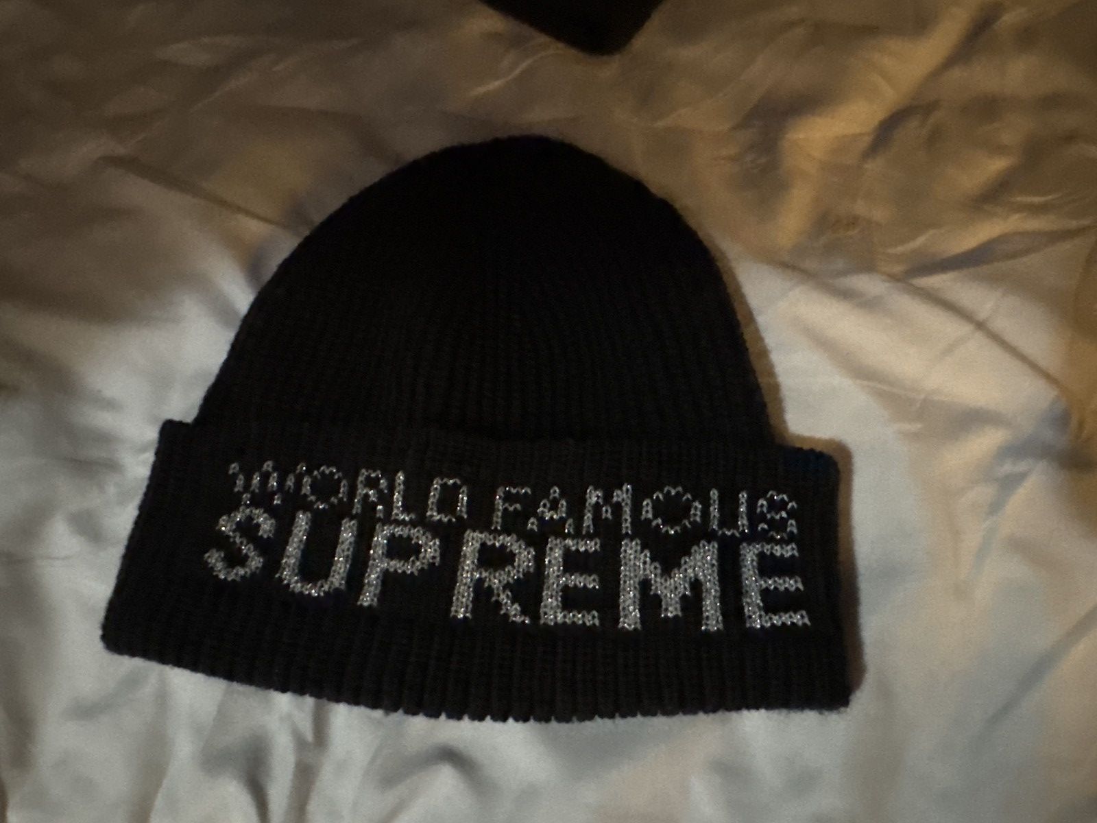 Supreme World famous supreme beanie in black Size ONE SIZE - 1 Thumbnail