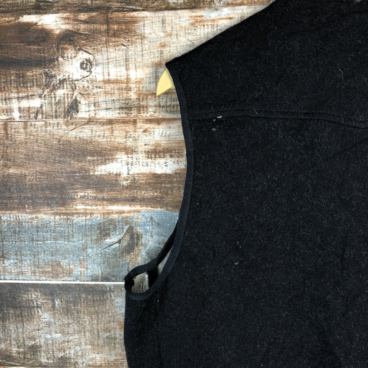 Homespun Knitwear × Japanese Brand Japanese Brand Black Vest #968 Size L / US 10 / IT 46 - 11 Thumbnail