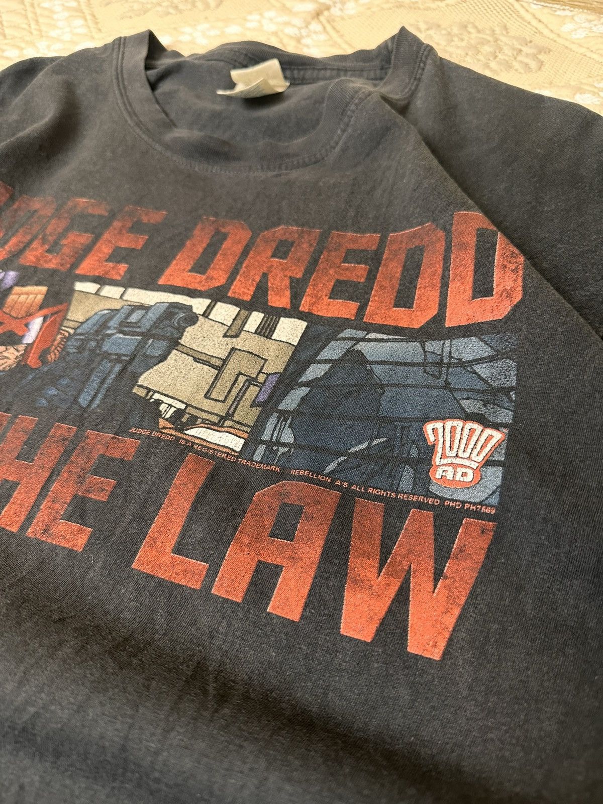 Vintage 🔥 JUDGE DREDD Vintage Cartoon Movie T Shirt Tee USA Anime Size US L / EU 52-54 / 3 - 4 Thumbnail