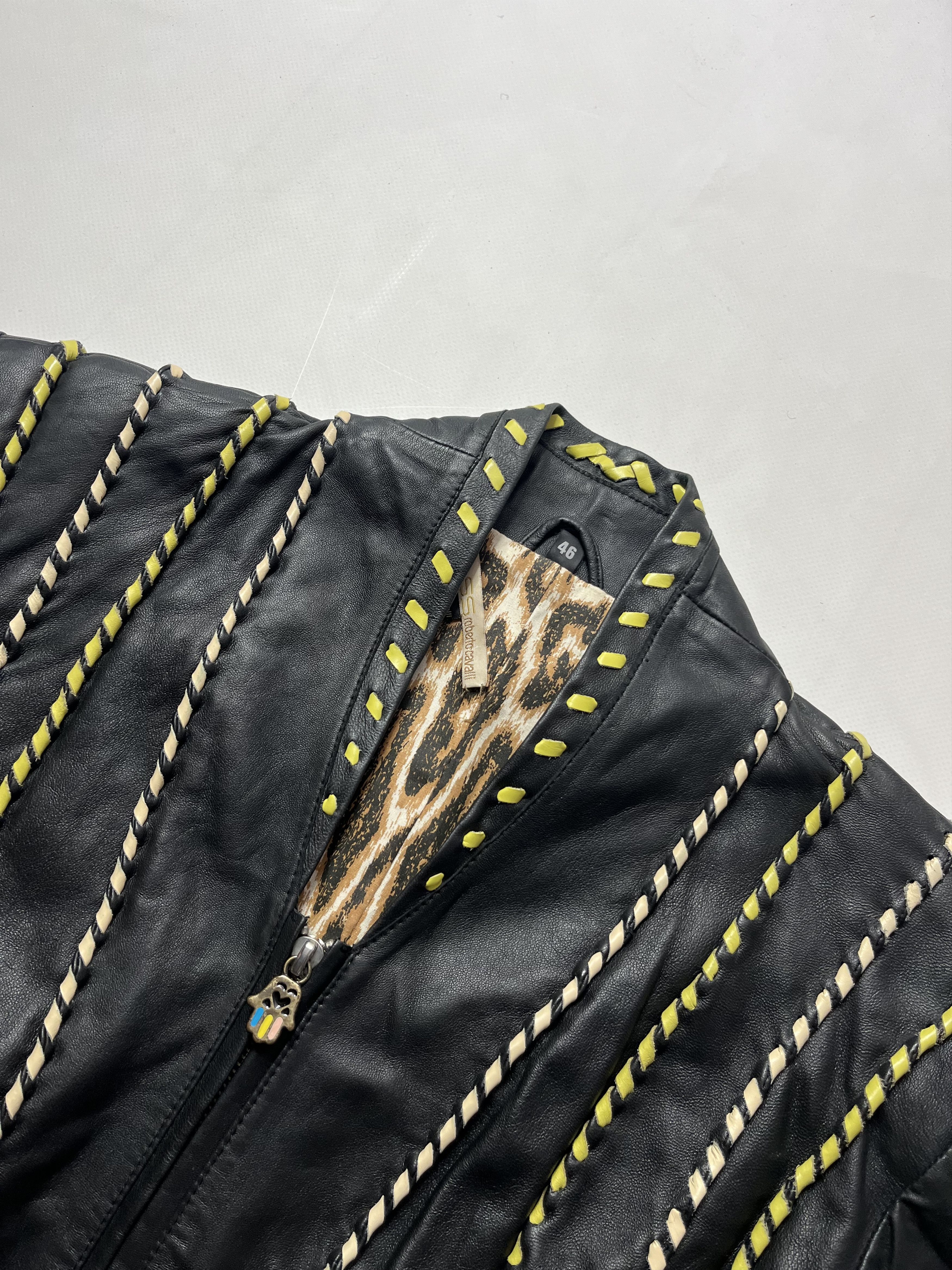Roberto Cavalli Roberto Cavalli leather jacket Size L / US 10 / IT 46 - 3 Thumbnail