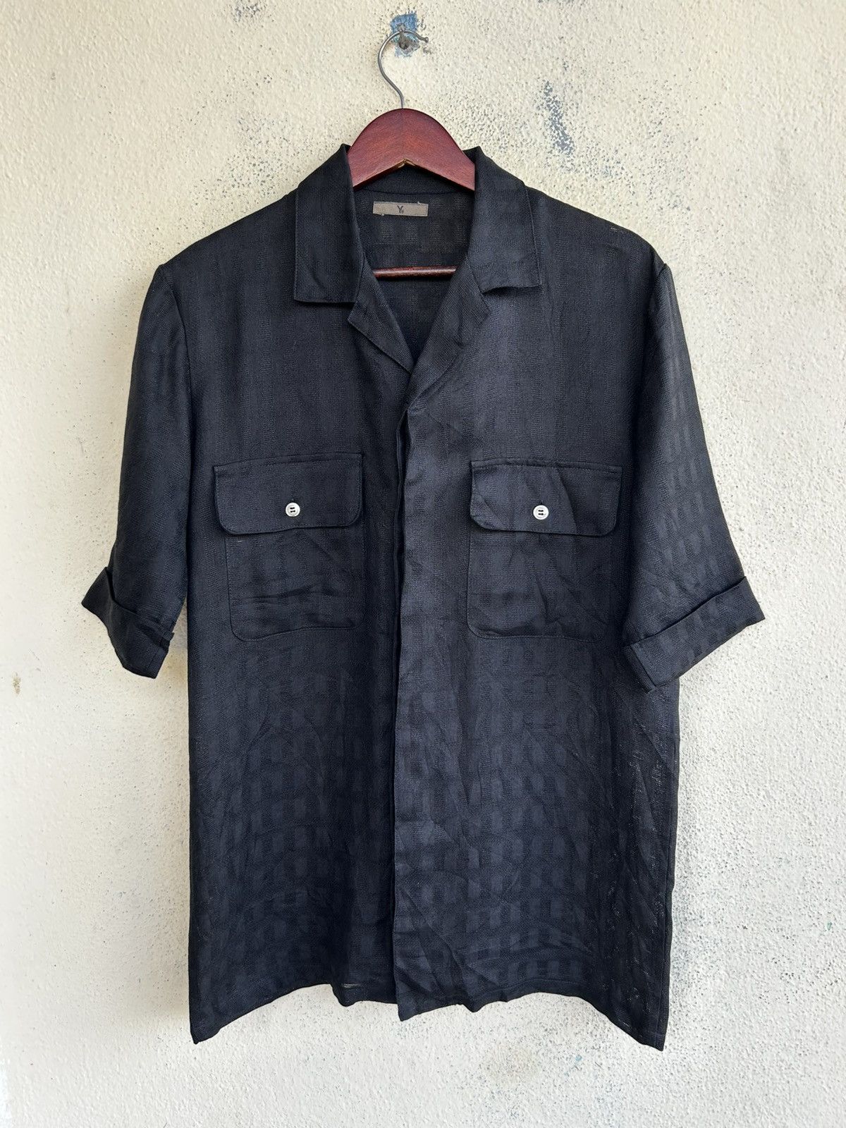 Yohji Yamamoto Y’s Mesh Hemp Shirt Size US L / EU 52-54 / 3 - 1 Thumbnail
