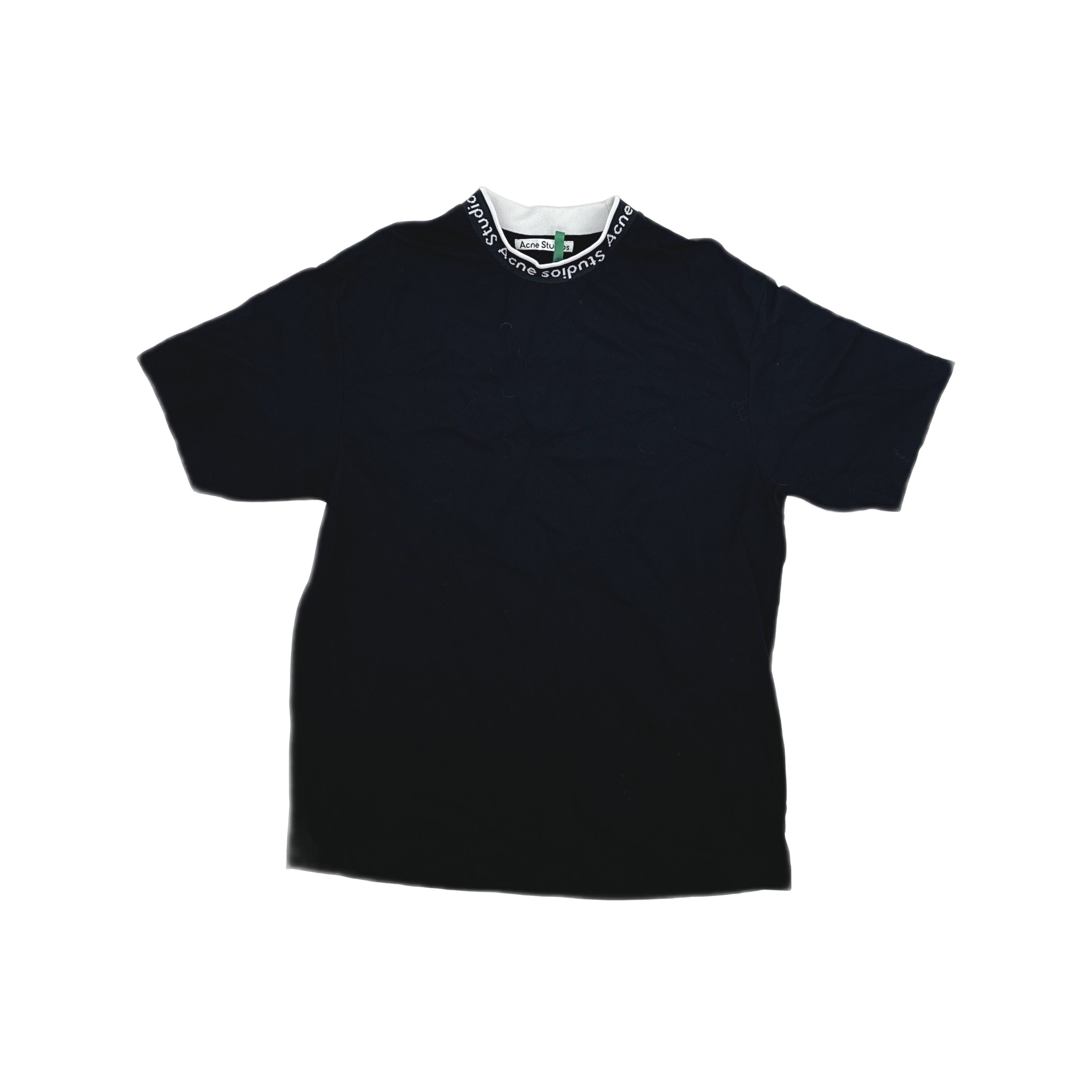 Acne Studios Acne Studios Logo Jacquard Neck T-Shirt Black S Size US S / EU 44-46 / 1 - 1 Thumbnail