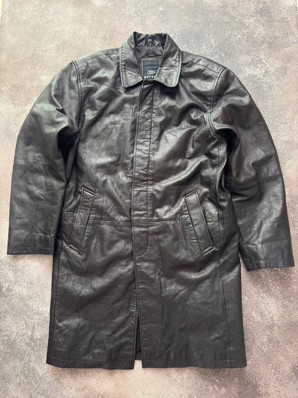 Hysteric Glamour Avant Garde Vintage Black Leather Coat Jacket Size US S / EU 44-46 / 1 - 1 Thumbnail