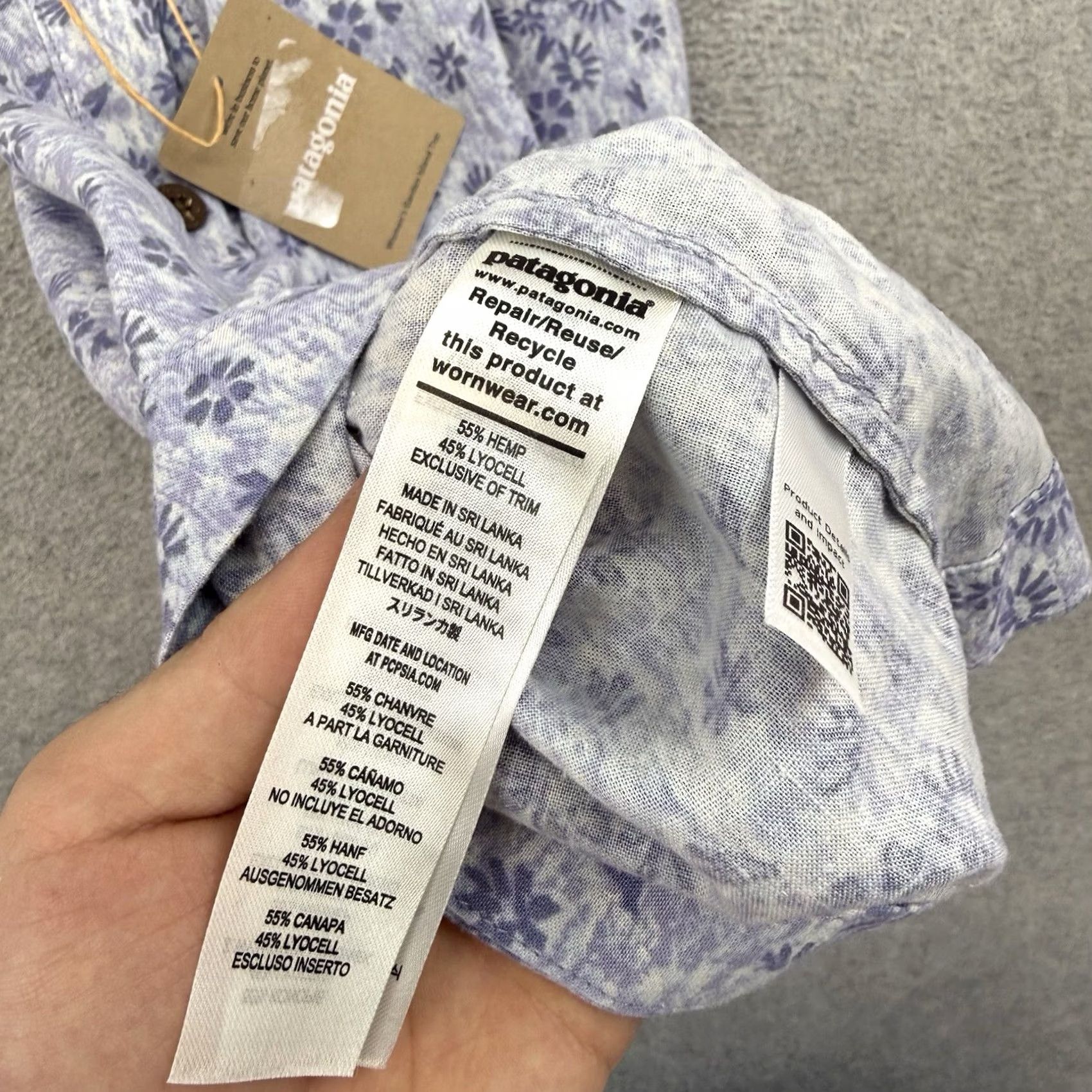 Patagonia Patagonia Women's Garden Island Top Purple L NEW Sleeveless V-Neck Tank Casual Floral Solstice Elements: Breathable Lightweight Easy Care Size L / US 10 / IT 46 - 5 Thumbnail