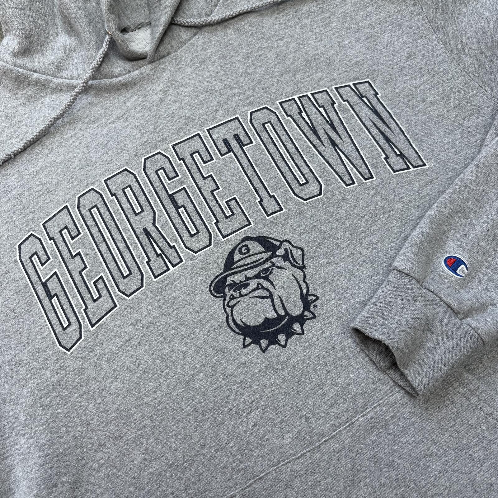 Champion Vintage Y2K Champion Georgetown University Hoyas Hoodie Size US M / EU 48-50 / 2 - 2 Thumbnail