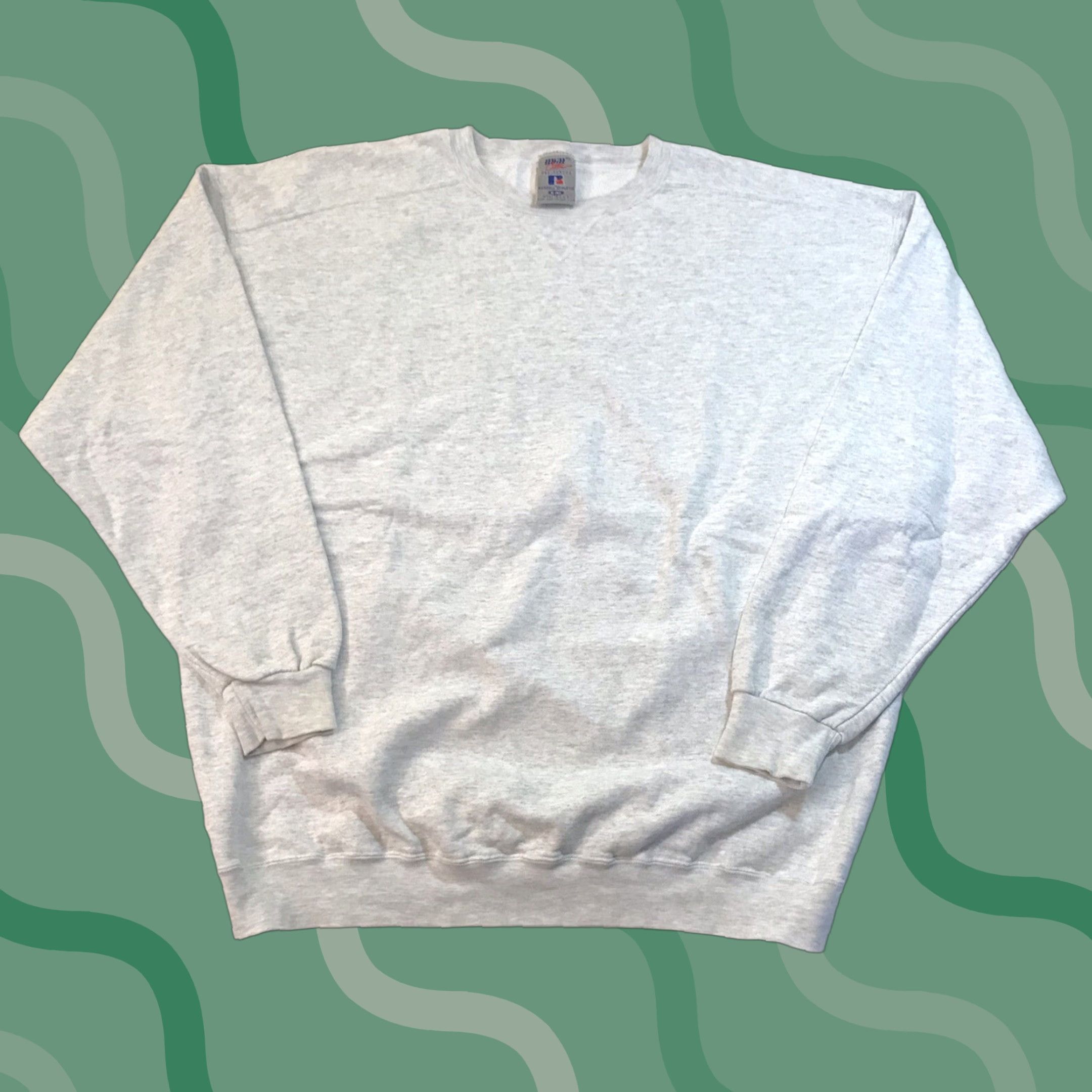Russell Athletic VINTAGE Russell Athletic Sweatshirt Crewneck 90s High Cotton USA Gray XL Men Pullover Heavyweight Size US XL / EU 56 / 4 - 1 Thumbnail