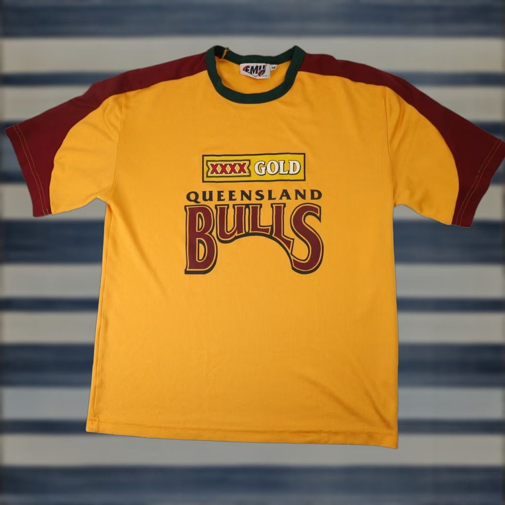 Vintage VINTAGE Queensland Bulls Cricket XXX Gold Nike Shirt Jersey? Size US M / EU 48-50 / 2 - 1 Thumbnail