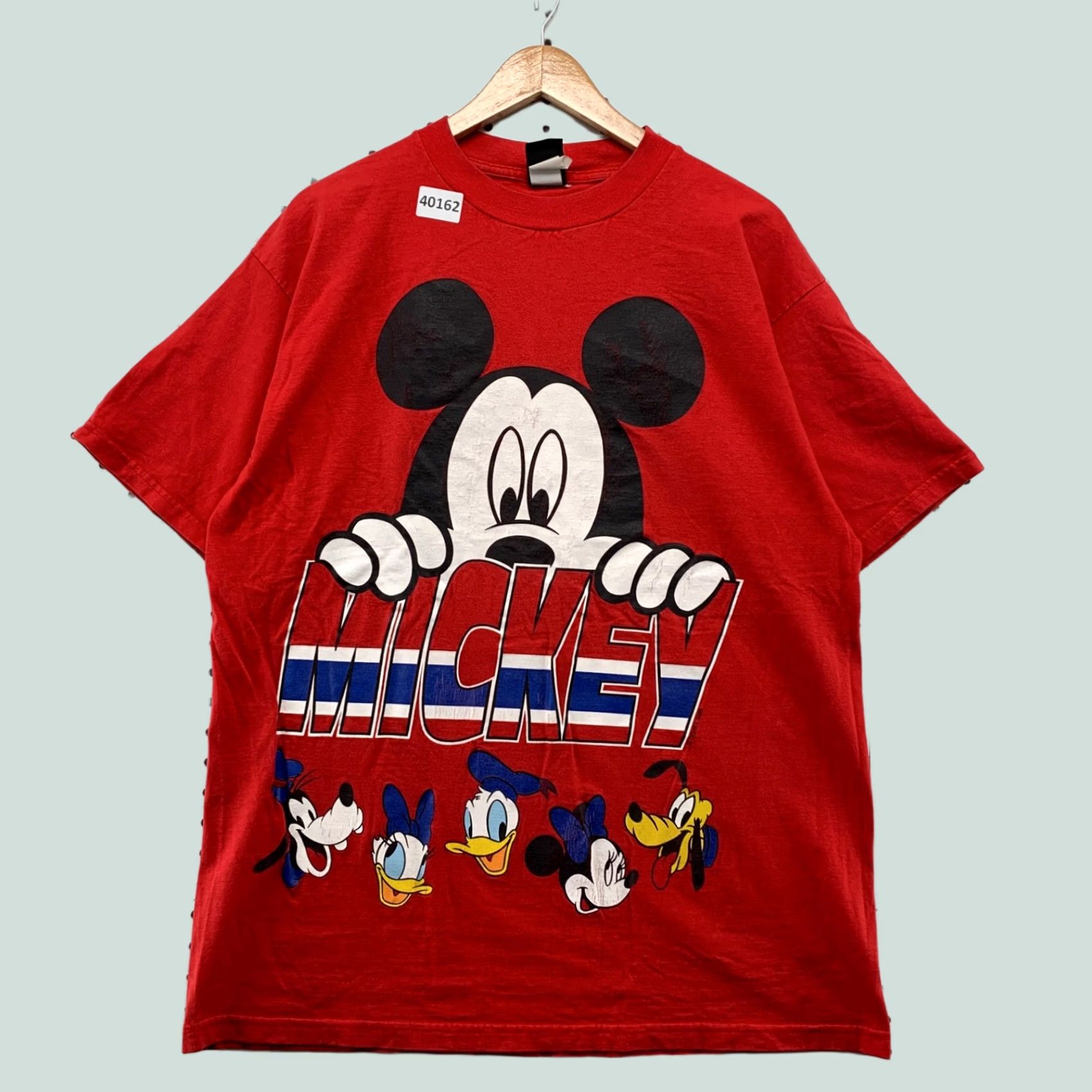 Mickey Unlimited VINTAGE Mickey Unlimited Shirt Mens Large Red 90s Cartoon Crew Neck Short Sleeve Jerry Leigh 22x30.5 Size US M / EU 48-50 / 2 - 1 Thumbnail