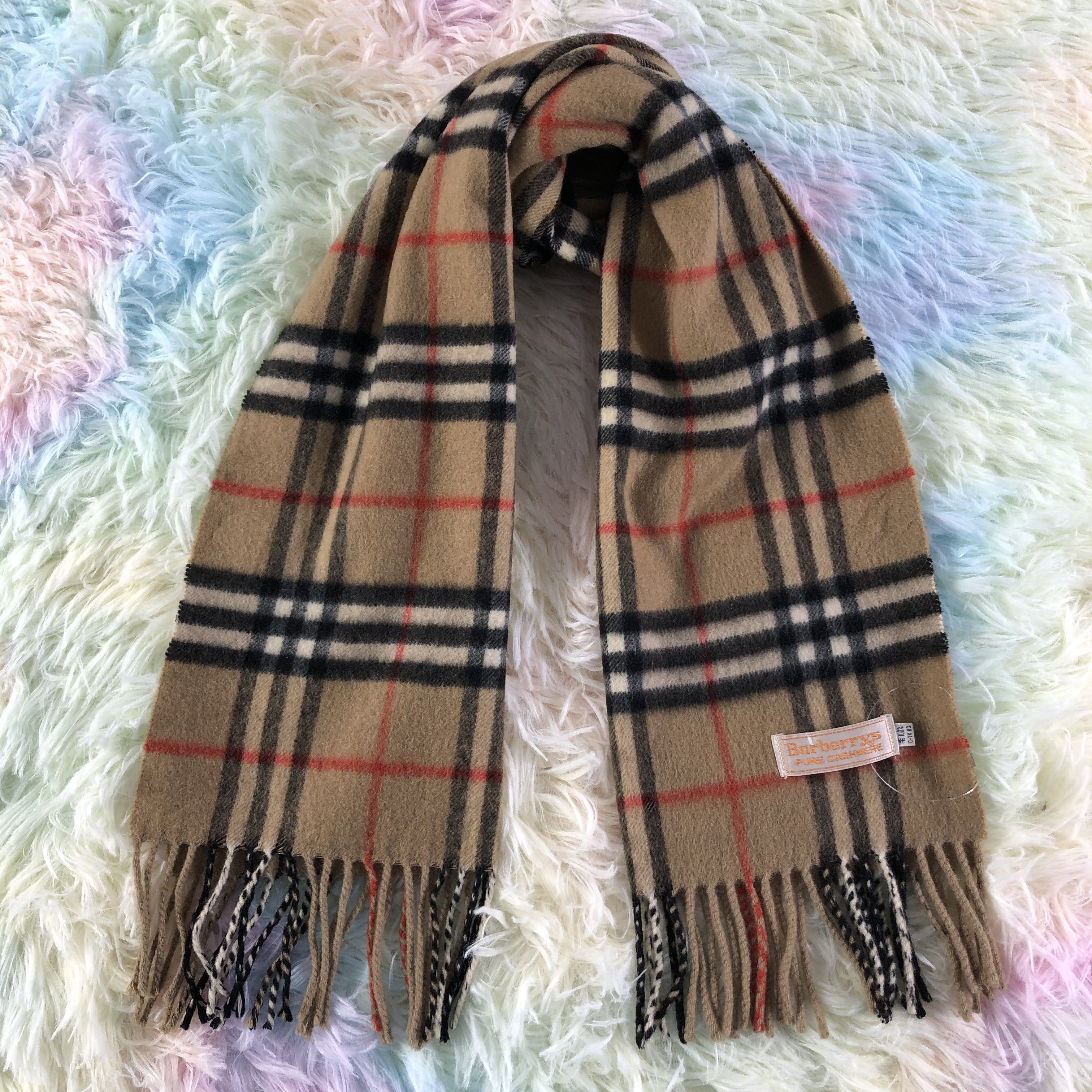 Burberry × Vintage Burberry Scarf / Muffler / Neckwear - KM227 Size ONE SIZE - 1 Thumbnail