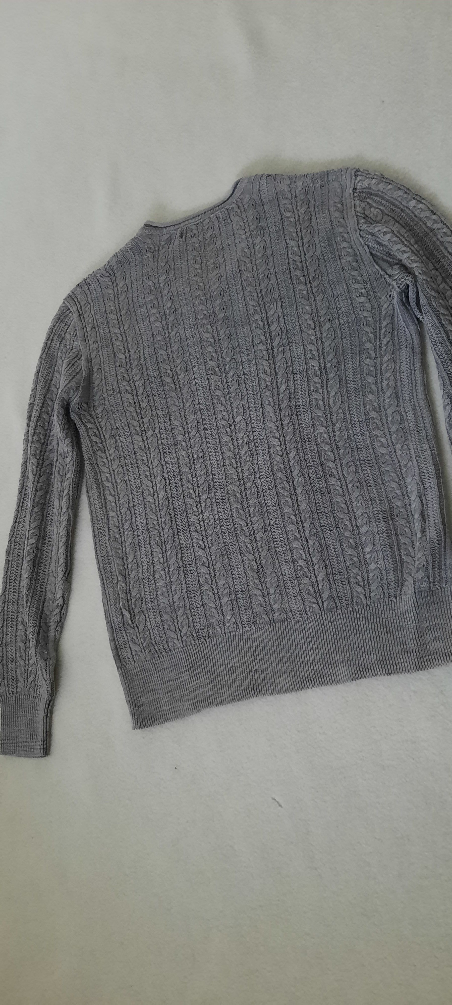 John Varvatos JOHN VARVATOS * U.S.A. Men's Sweater Gray Cotton Linen S Size US S / EU 44-46 / 1 - 7 Thumbnail