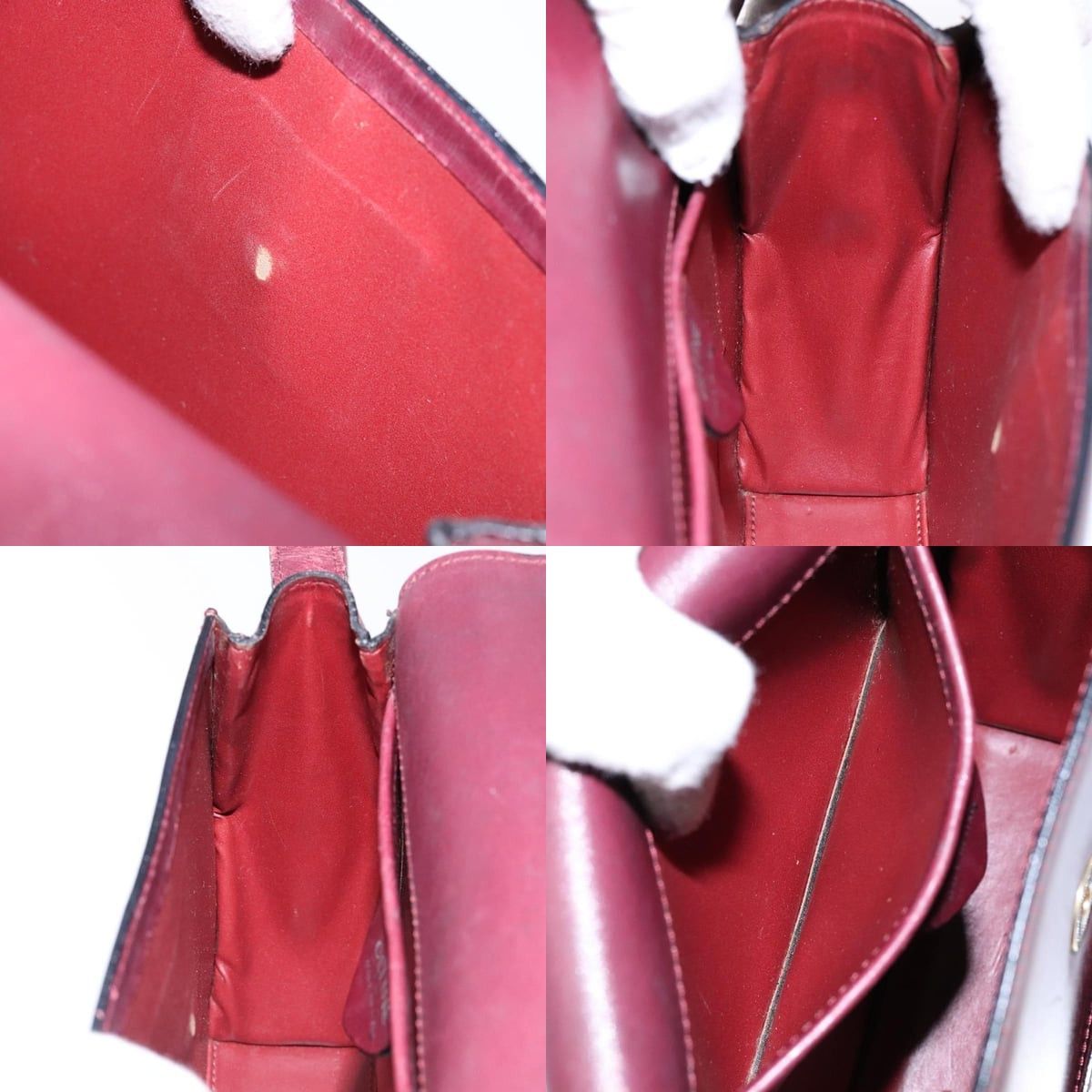 Celine CELINE Shoulder Bag Leather Bordeaux Gold Size ONE SIZE - 12 Thumbnail