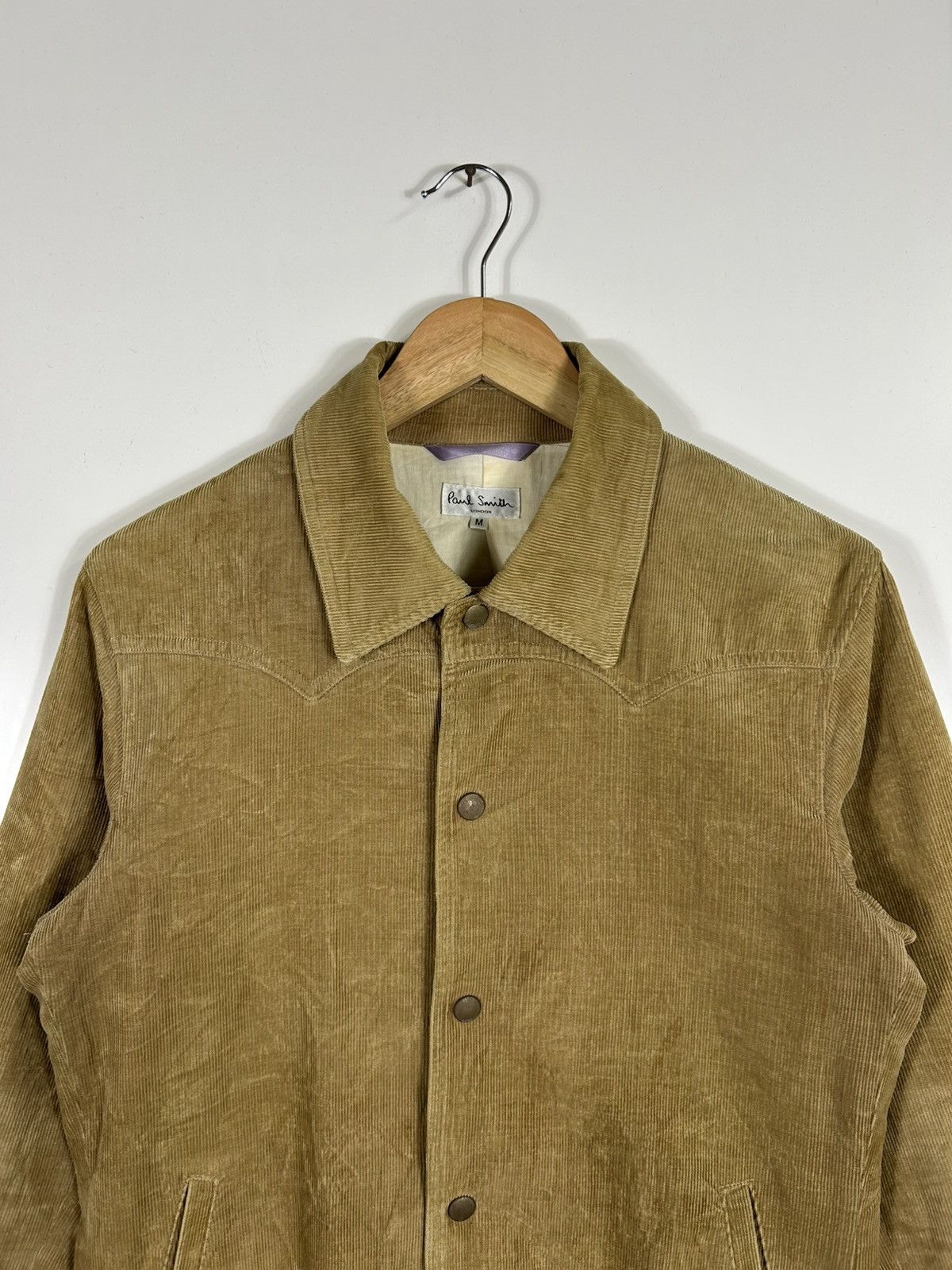 Paul Smith × Vintage 🔥Vintage Paul Smith Corduroy Snap Button Denim Jacket Size US M / EU 48-50 / 2 - 4 Thumbnail