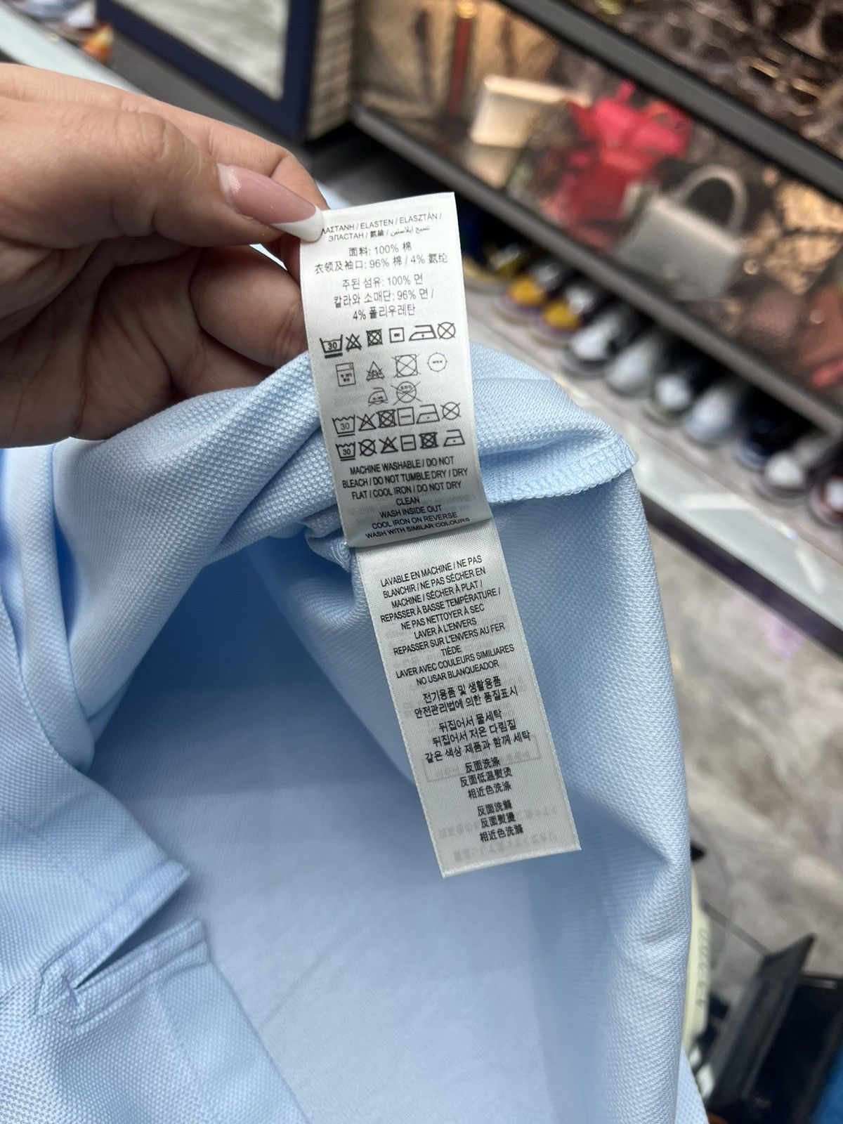 Burberry Burberry Baby Blue Polo Tee Size US L / EU 52-54 / 3 - 10 Thumbnail