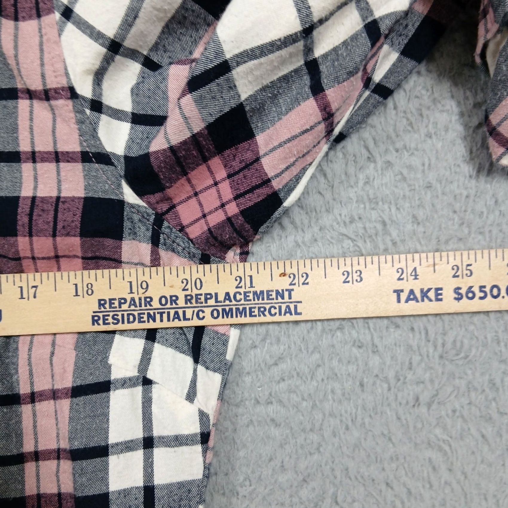 The North Face The North Face Women's Flannel Shirt L Pink Plaid Long Sleeve Button-Up Size L / US 10 / IT 46 - 5 Thumbnail