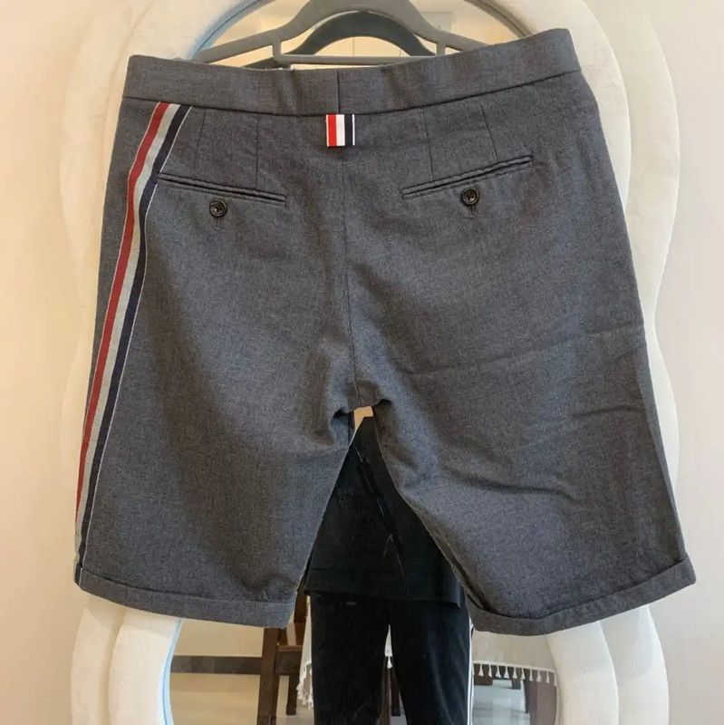 Thom Browne Thom Browne Gray Wool Men's Shorts 0089 Size US 30 / EU 46 - 1 Thumbnail