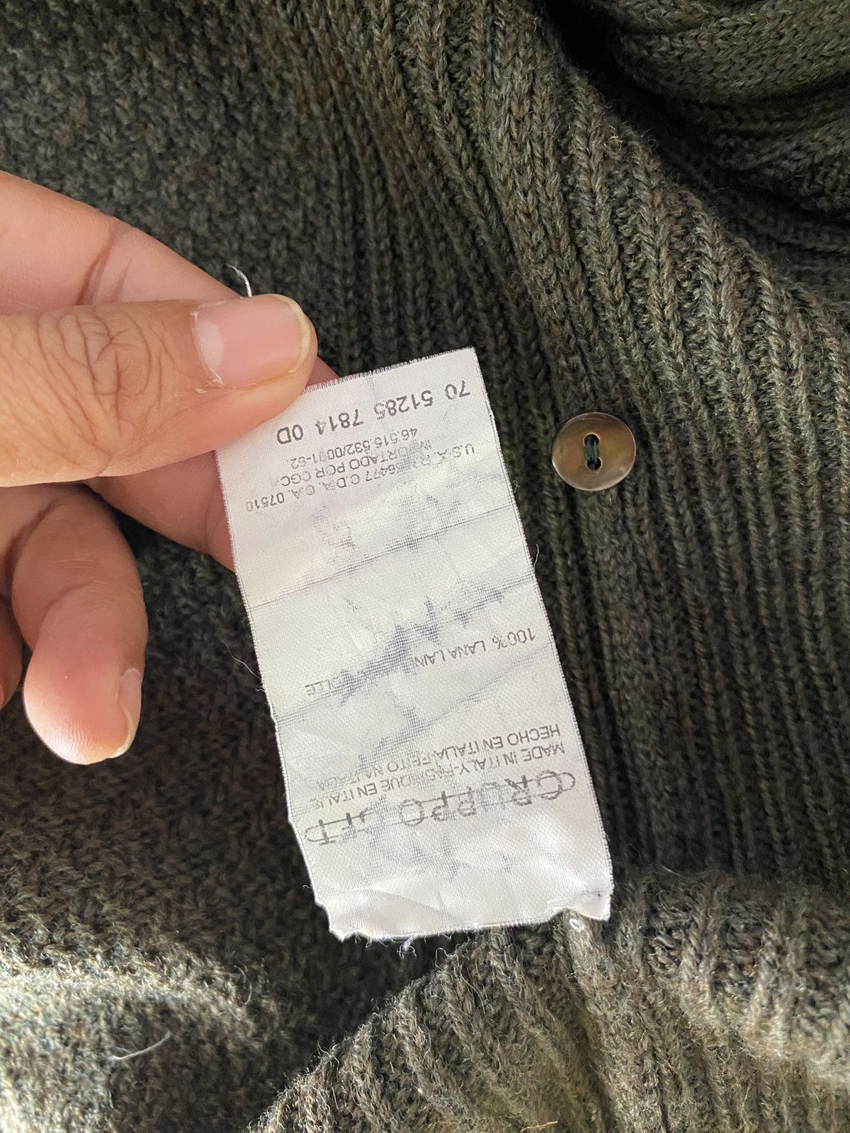 Valentino VALENTINO Olive Knit Cardigan Size ONE SIZE - 12 Thumbnail