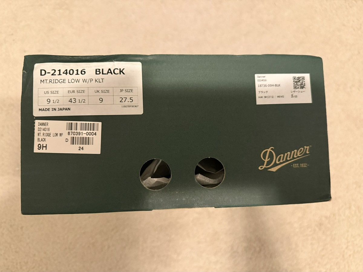 Danner Mt. Ridge Low (JDM) Size US 9.5 / EU 42-43 - 4 Thumbnail