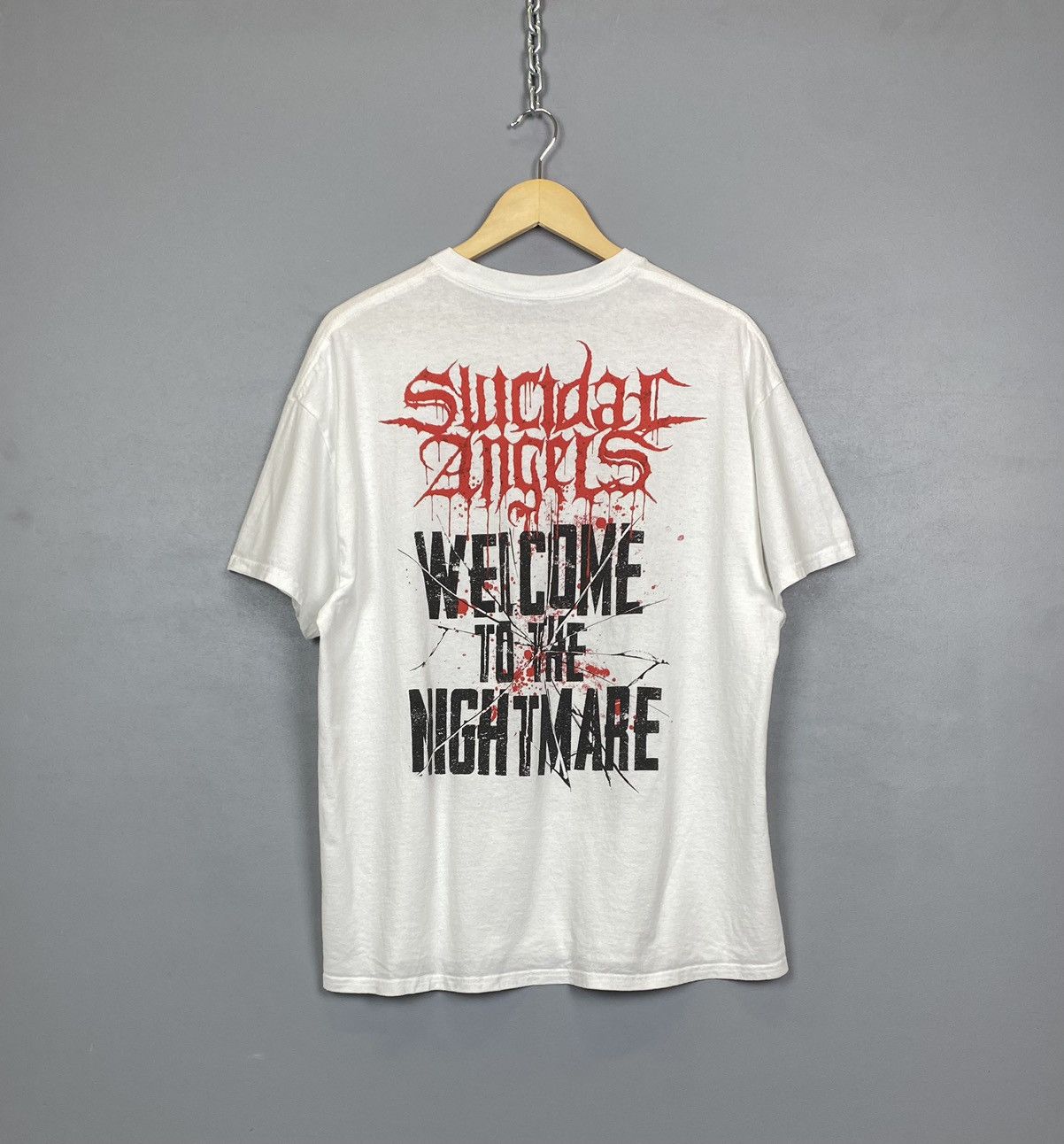 Band Tees Suicidal Angles Y2K Rock Band Tee Metal Skulls Ghotic Style Size US XL / EU 56 / 4 - 6 Thumbnail