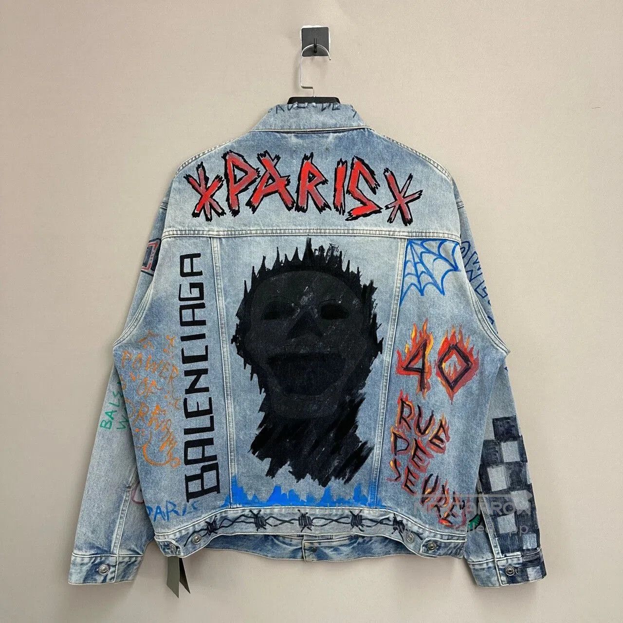 Balenciaga balenciaga graffiti denim jacket size 36. Size US S / EU 44-46 / 1 - 2 Thumbnail