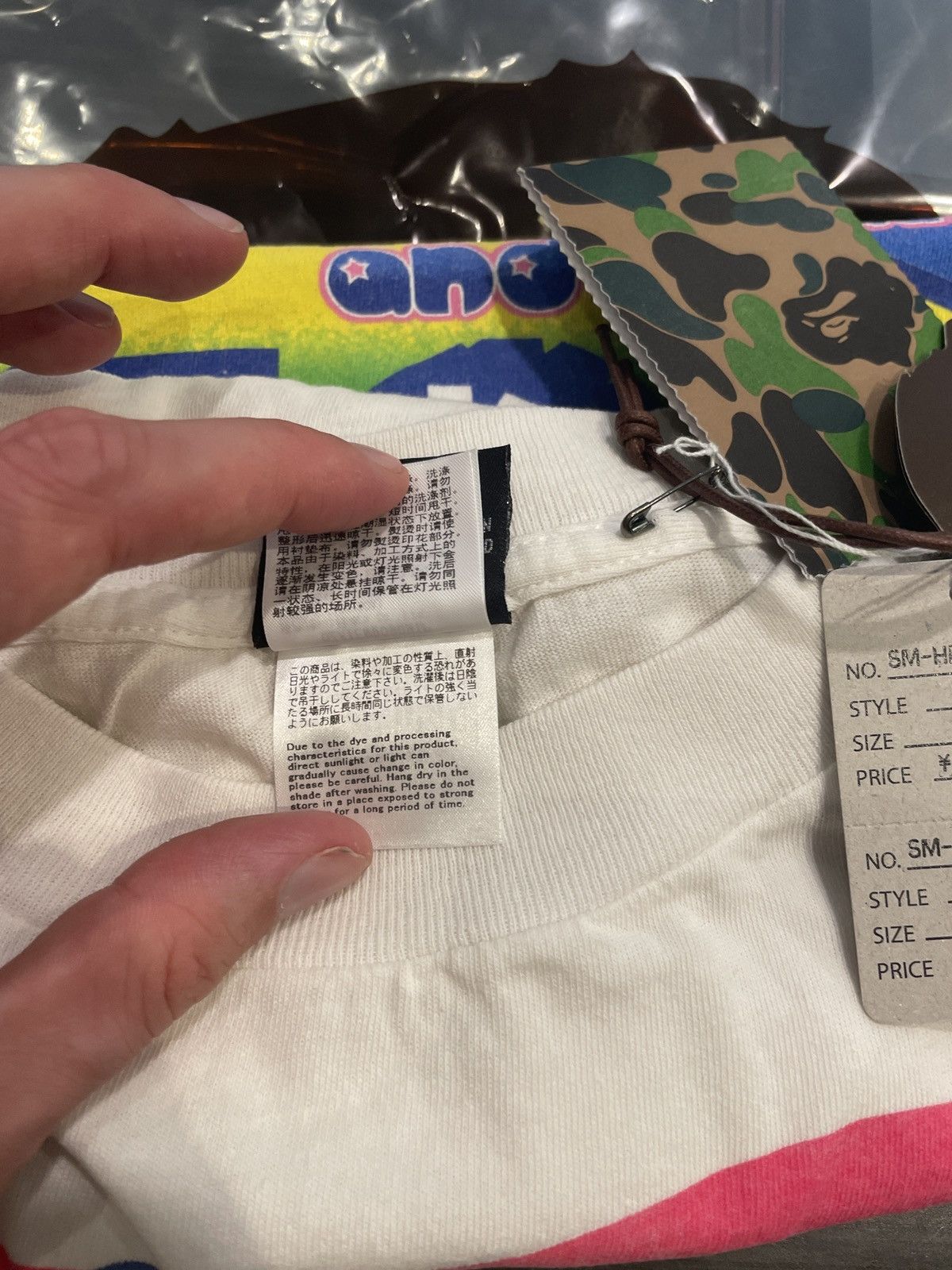 Bape × Saint Michael Saint Michael Bape God T-Shirt SS25 Size US M / EU 48-50 / 2 - 8 Thumbnail