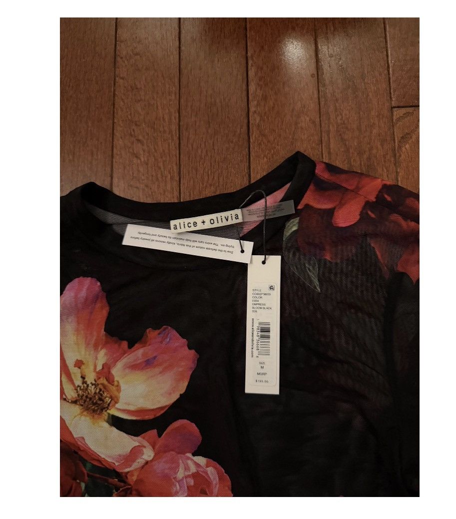 Alice + Olivia Alice & Olivia Tess Mesh T Shirt Size S / US 4 / IT 40 - 2 Thumbnail