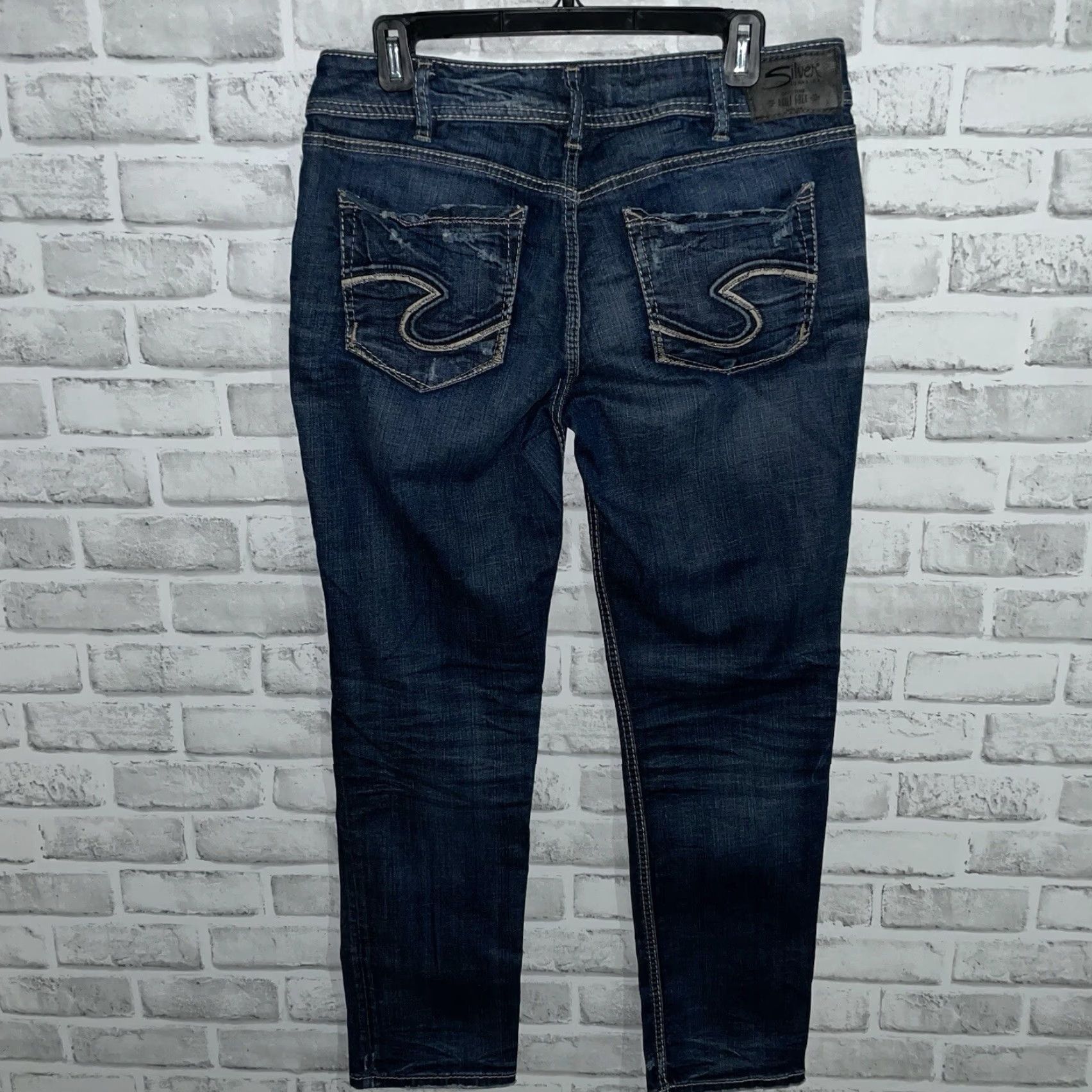 Silver Jeans Co. Silver Jeans Co Suki Slim Boot Jeans Womens 29x33 Blue Size 29" - 2 Thumbnail