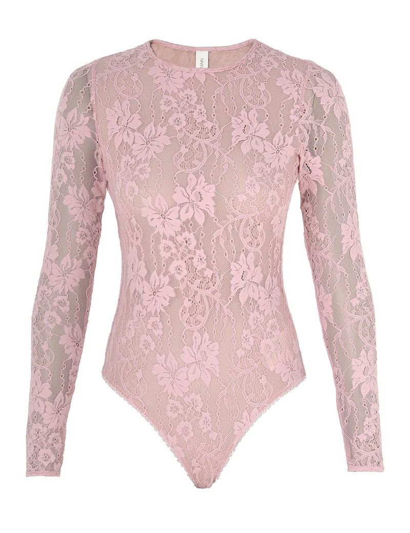 Zimmermann oc11z0226 Lace Bodysuit In Pink Size XS / US 0-2 / IT 36-38 - 1 Thumbnail
