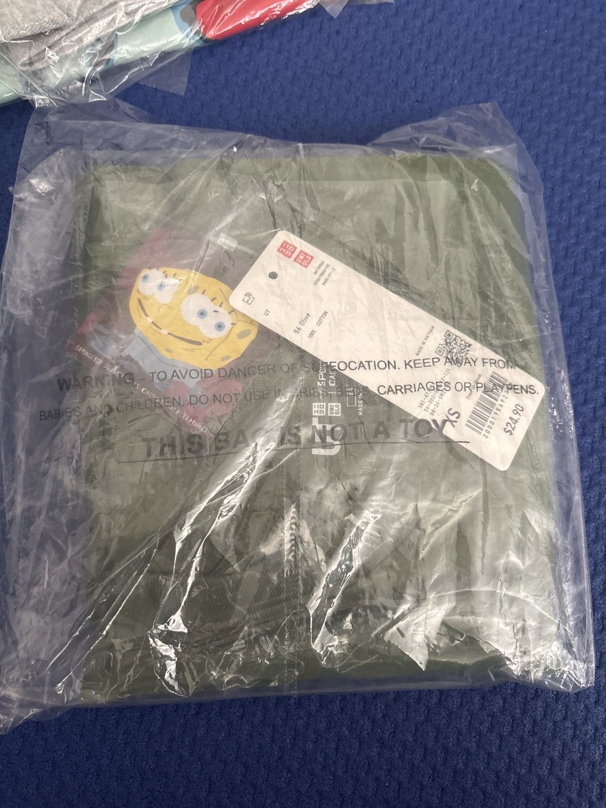 Cactus Plant Flea Market Uniqlo x CPFM Spongebob Squarepants UT Graphic T-Shirt Olive Size US XS / EU 42 / 0 - 3 Thumbnail