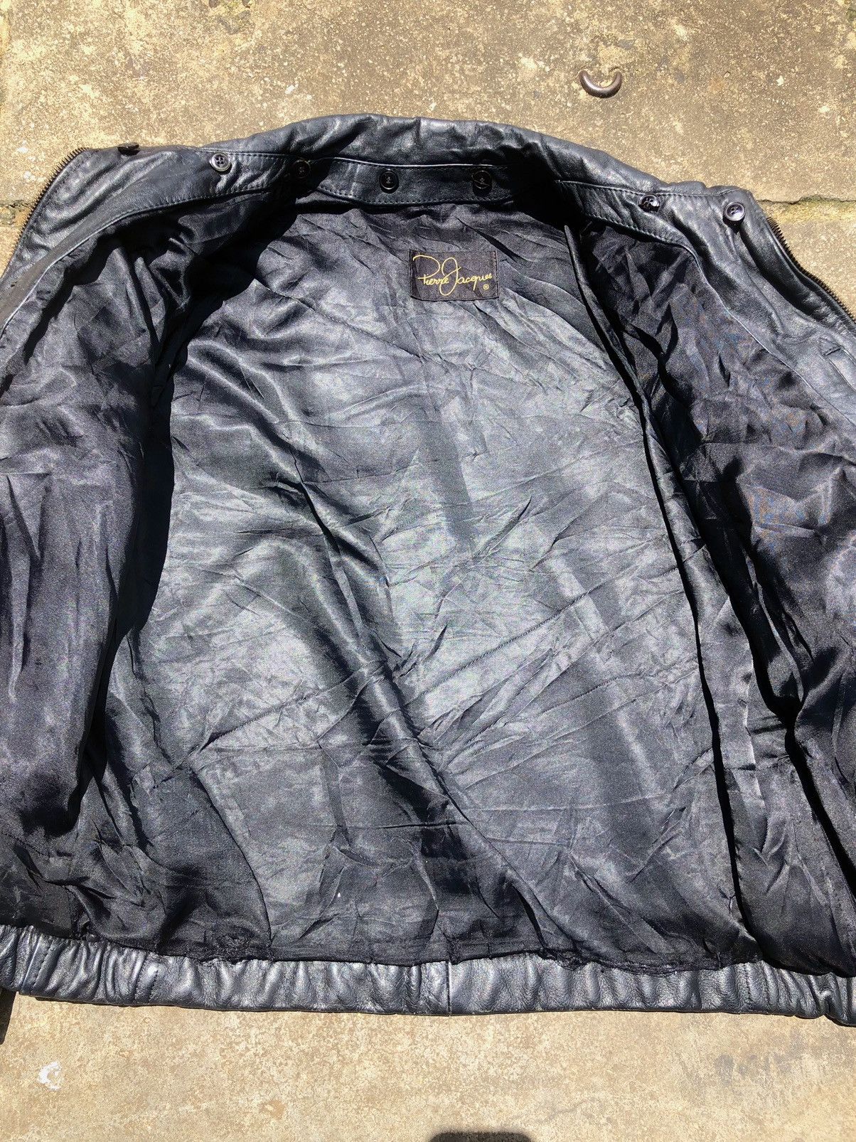 Leather 70~80s French Air Force type Leather Jacket Size US L / EU 52-54 / 3 - 7 Thumbnail