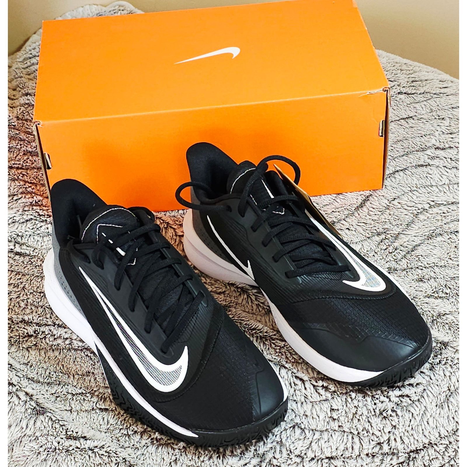 Nike NIB-Nike Precision 7 Sneakers - Black/White/Grey – Men’s 8.5 Size US 8.5 / EU 41-42 - 3 Thumbnail