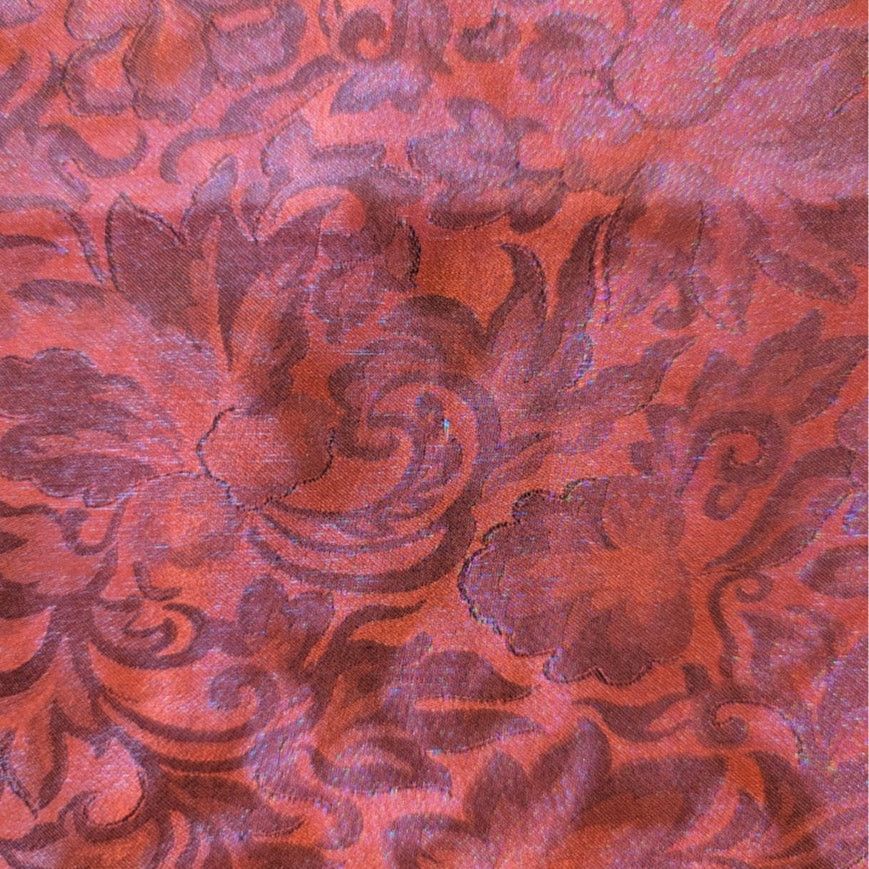 Other Cattle Kate Red Western Prairie Floral Silk Scarf Size ONE SIZE - 6 Thumbnail