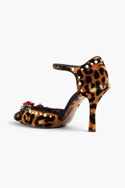 Dolce & Gabbana o1y0925 Leopard-Print Spike Heel Pumps in Brown/Black Size US 6 / IT 36 - 2 Thumbnail