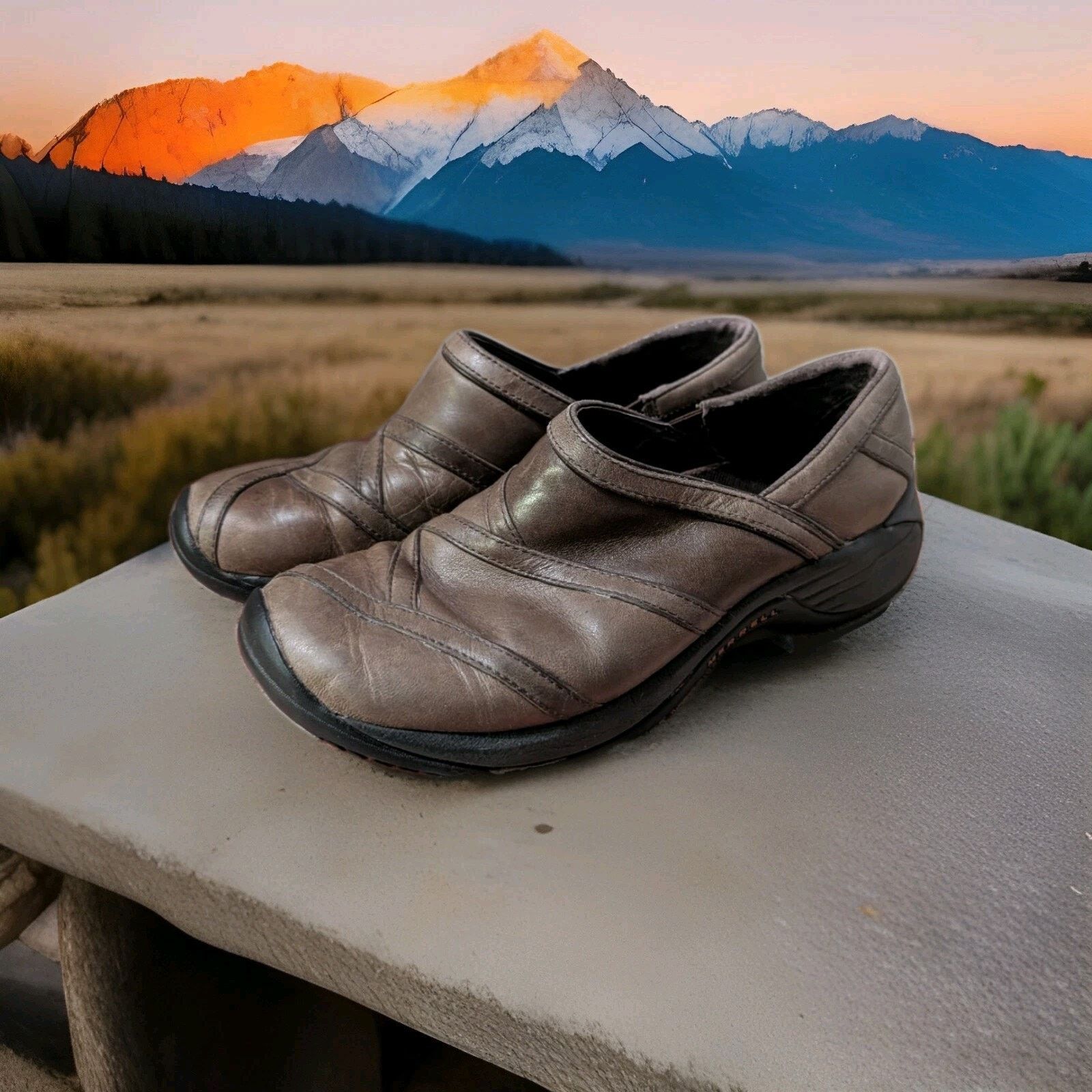 Merrell MERRELL Encore Eclipse 2 Sz 8 Leather Slip-On Loafers Womens Size US 8 / IT 38 - 1 Thumbnail