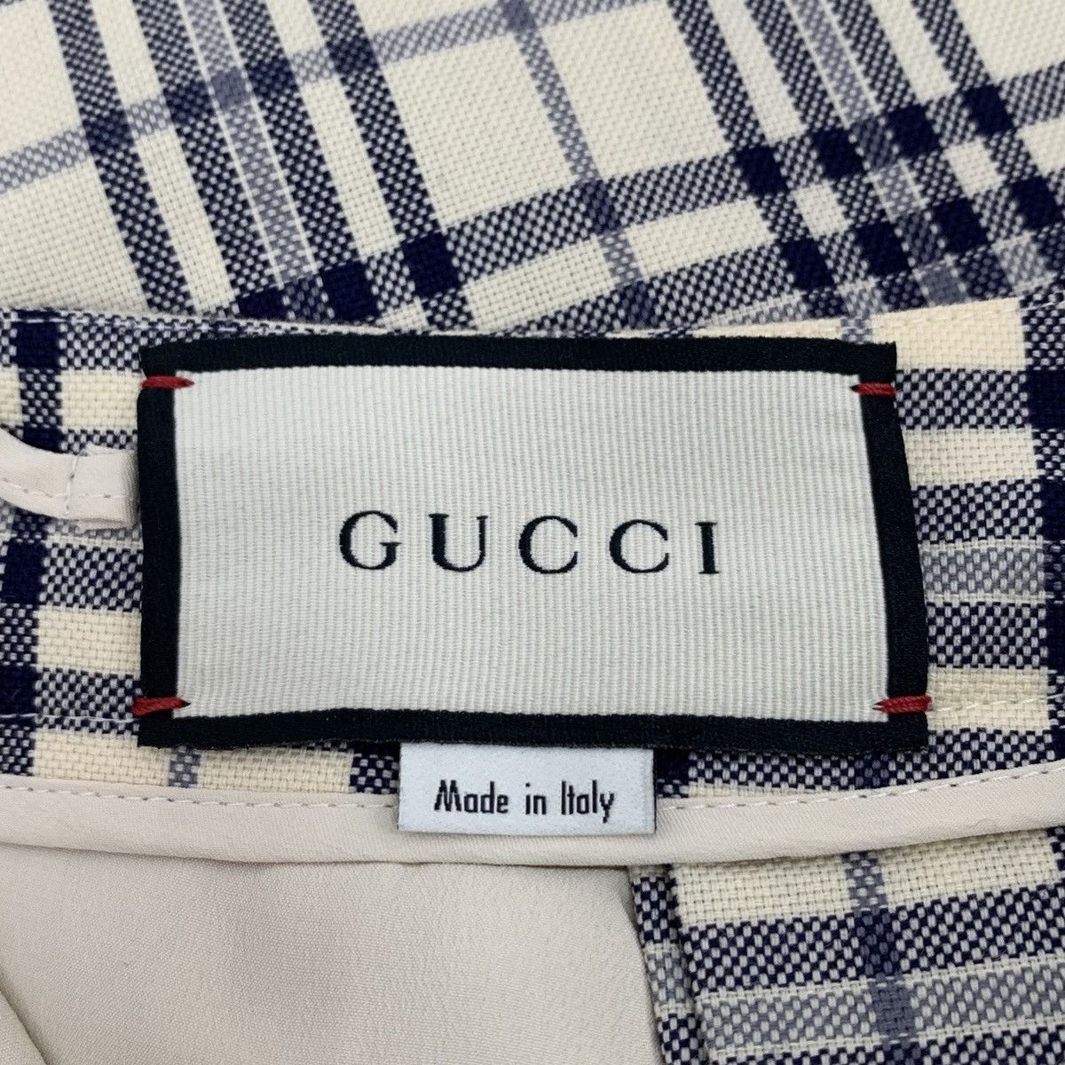 Gucci Gucci Plaid Wool Pleated Seven-point Wide-leg Pants K26WX Size 28" / US 6 / IT 42 - 5 Thumbnail