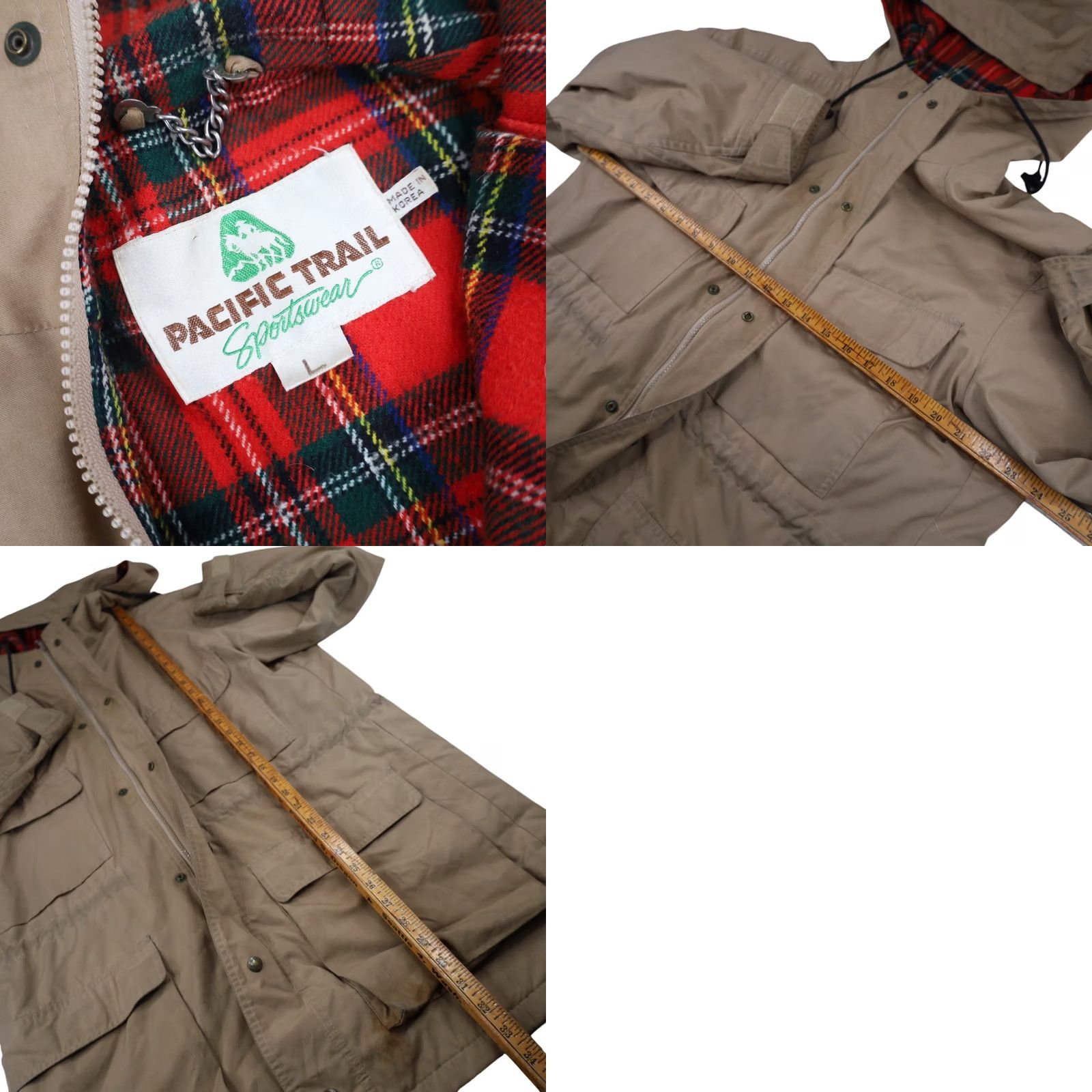 Vintage VINTAGE Pacific Trail Jacket Parka Mens Large Tan Flannel Lined Coat Size US L / EU 52-54 / 3 - 9 Thumbnail