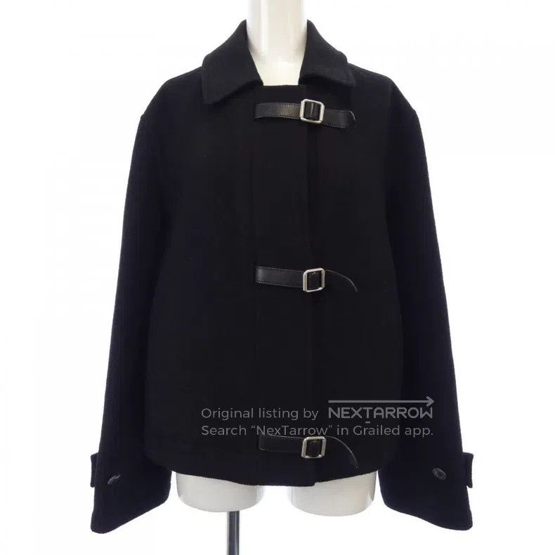 Hermes Hermes Wool and cashmere leather-buttoned coat Size XS / US 0-2 / IT 36-38 - 1 Thumbnail