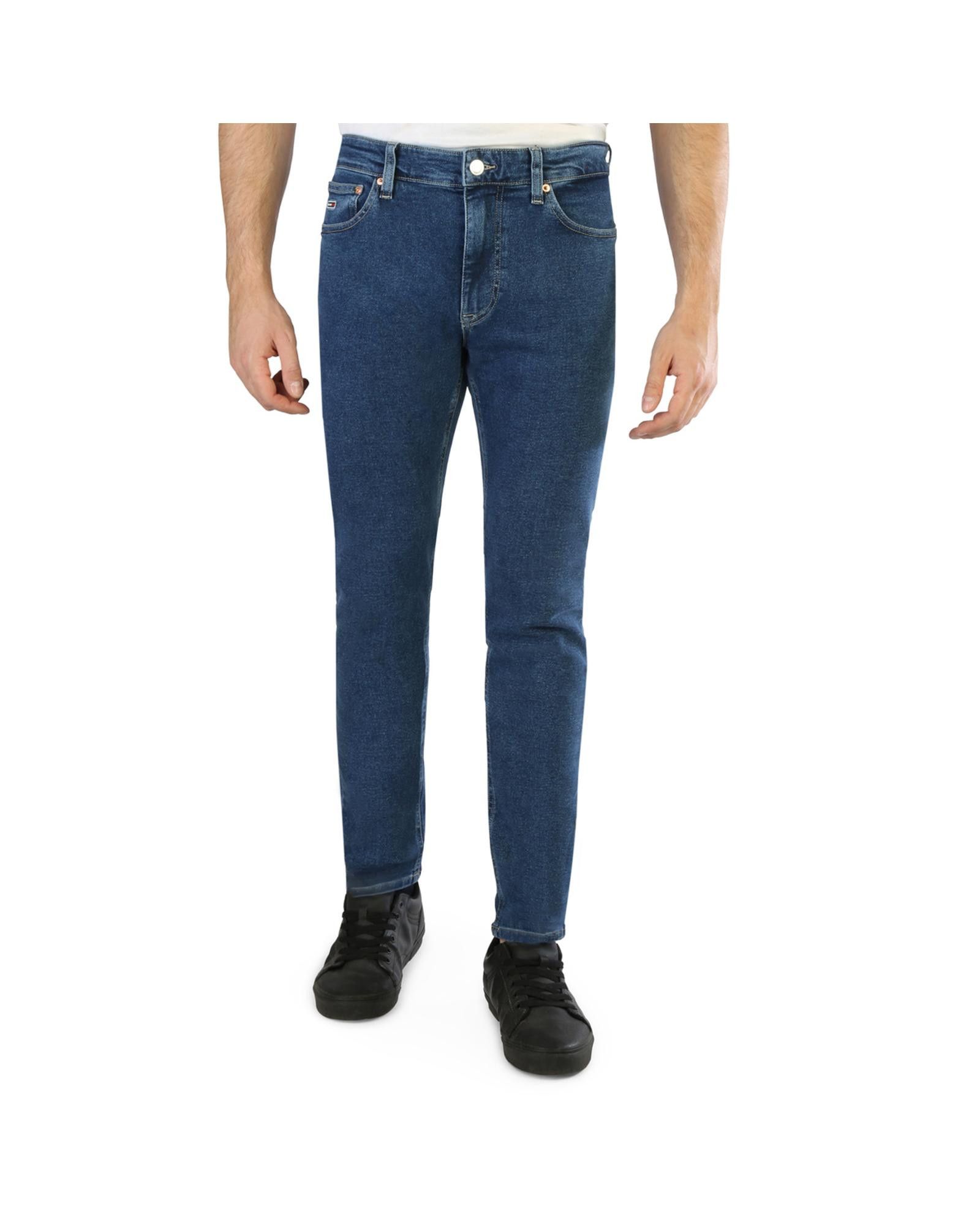 image of Tommy Hilfiger Button And Zip Fastening Skinny Jeans With 5 Pockets in Blue, Men's (Size 29)
