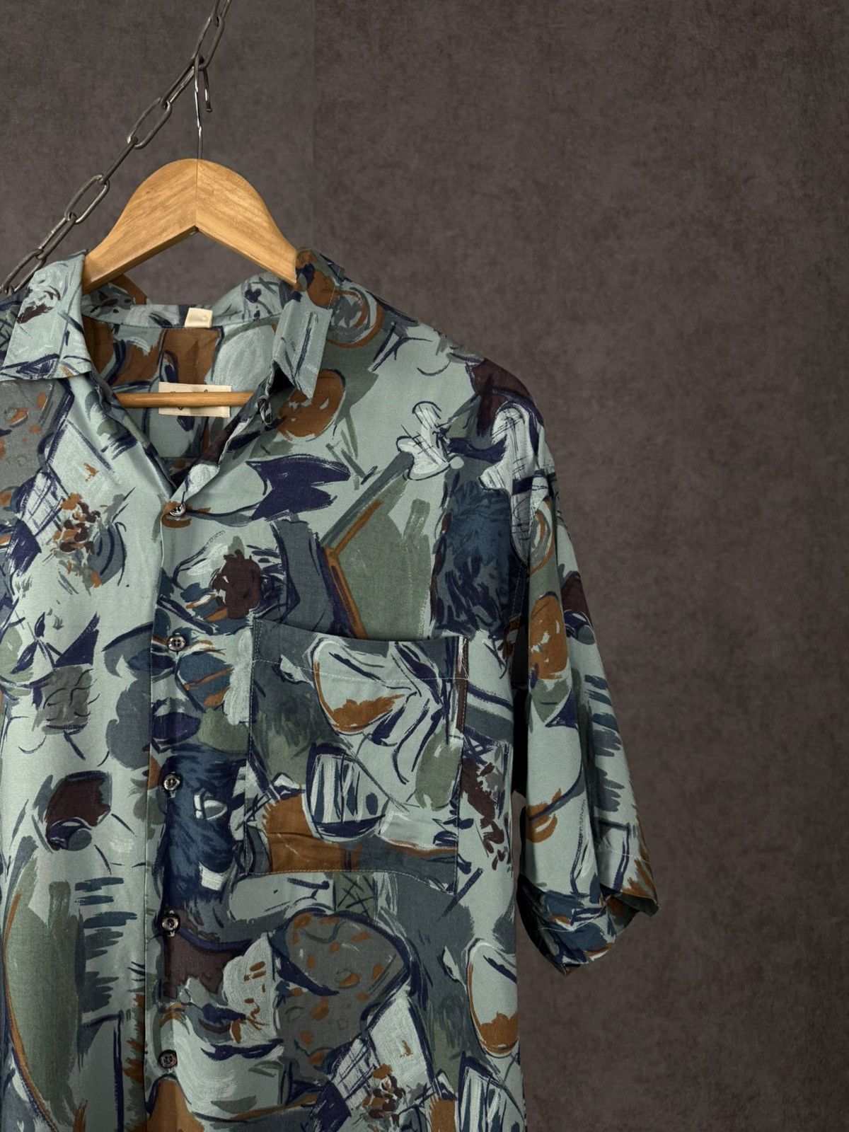 Vintage Art crazy hawaiian vintage shirt Size US XL / EU 56 / 4 - 2 Thumbnail
