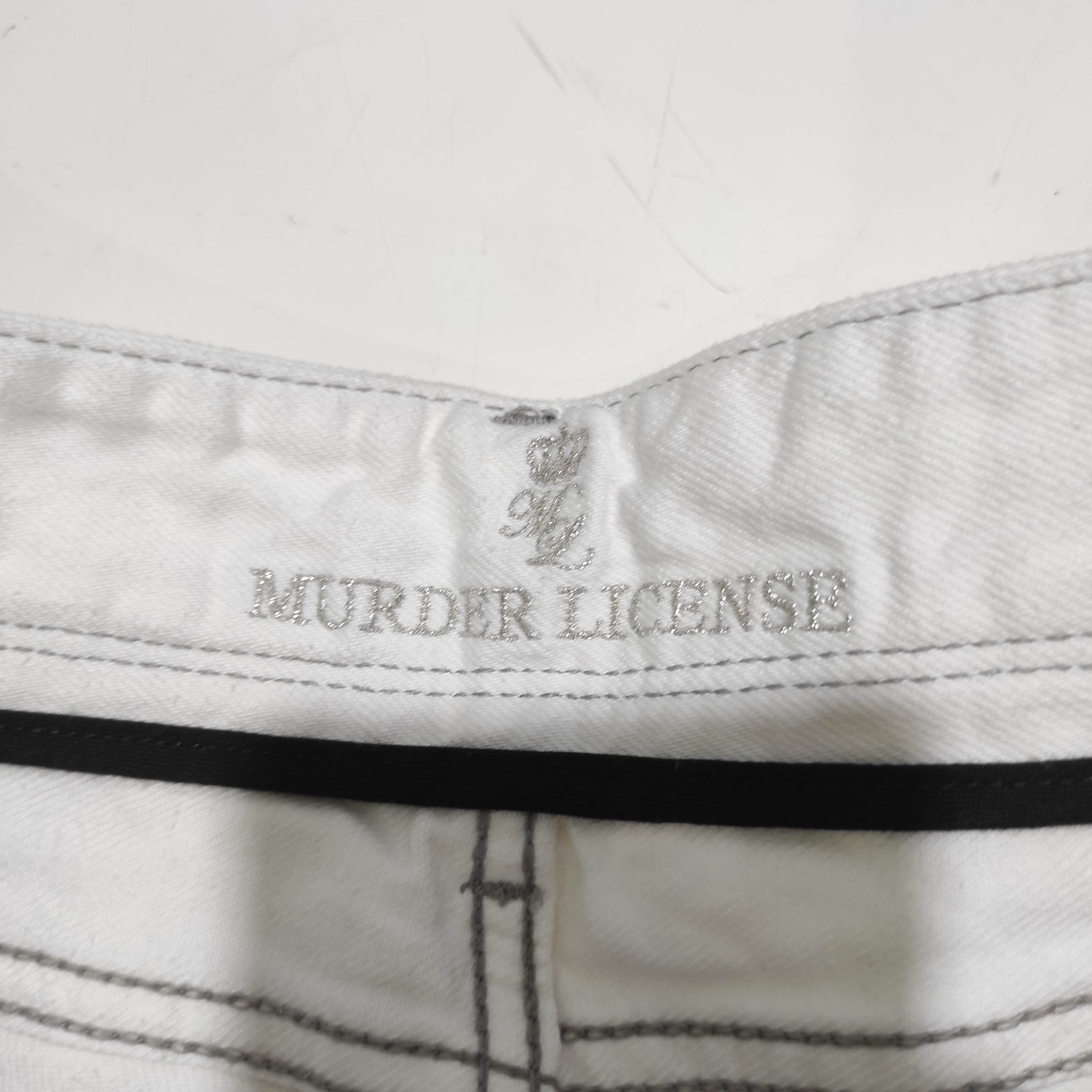 14th Addiction FLARE🔥 MURDER LICENSE Smokes Whiskers Denim Size US 30 / EU 46 - 10 Thumbnail