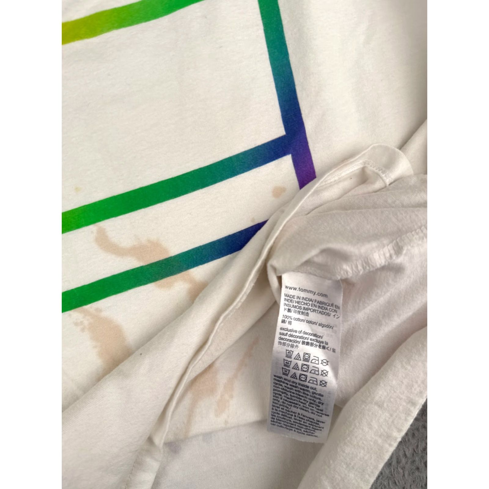 Tommy Hilfiger VINTAGE Tommy Hilfiger Shirt Unisex Adults Tank Sleeveless White Rainbow 80s 90s Pride Mens Womens Size S / US 4 / IT 40 - 7 Thumbnail