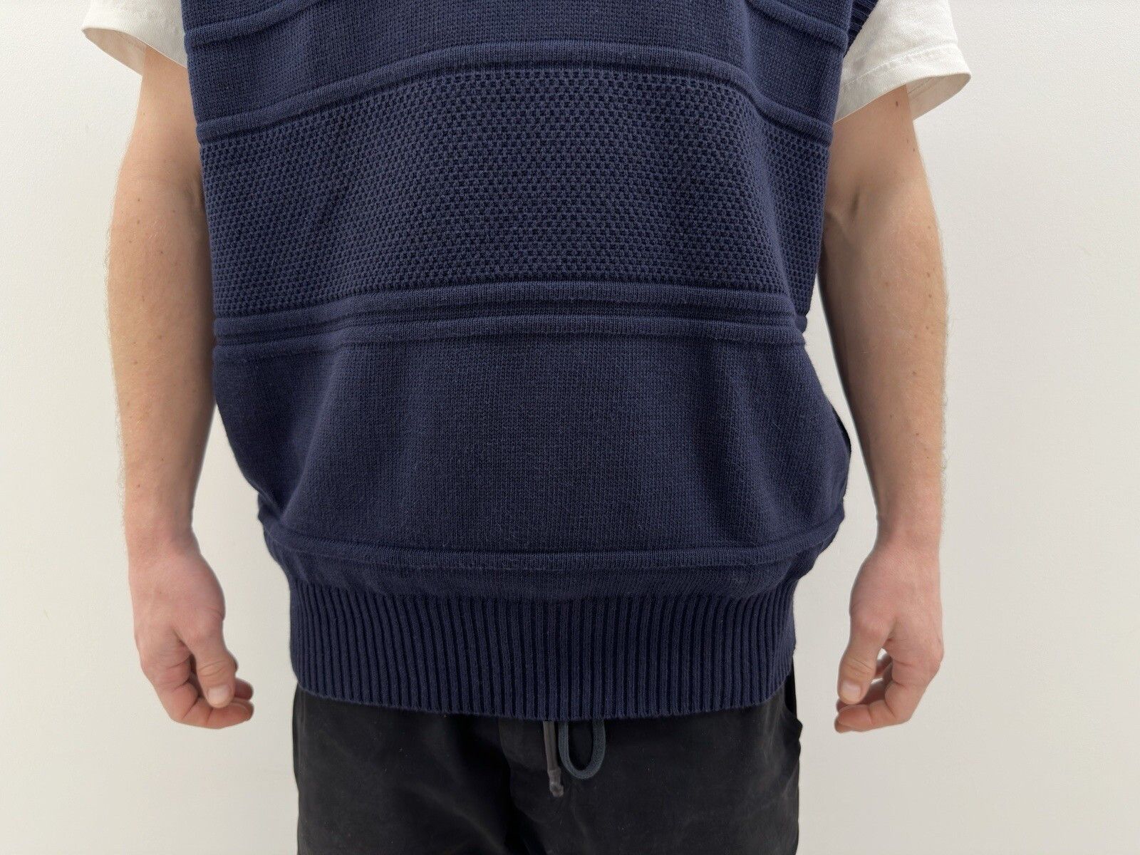 Adidas VINTAGE 1980s ADIDAS TENNIS KNIT VEST MENS made West Germany Size US L / EU 52-54 / 3 - 6 Thumbnail
