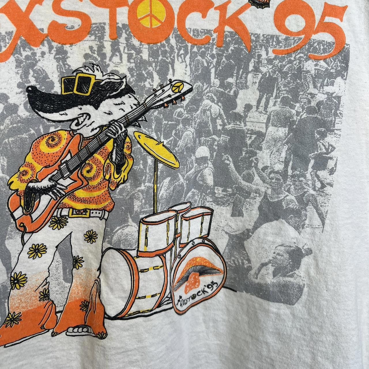 Tultex Vintage Foxstock '95 Concert T-Shirt Size US M / EU 48-50 / 2 - 5 Thumbnail