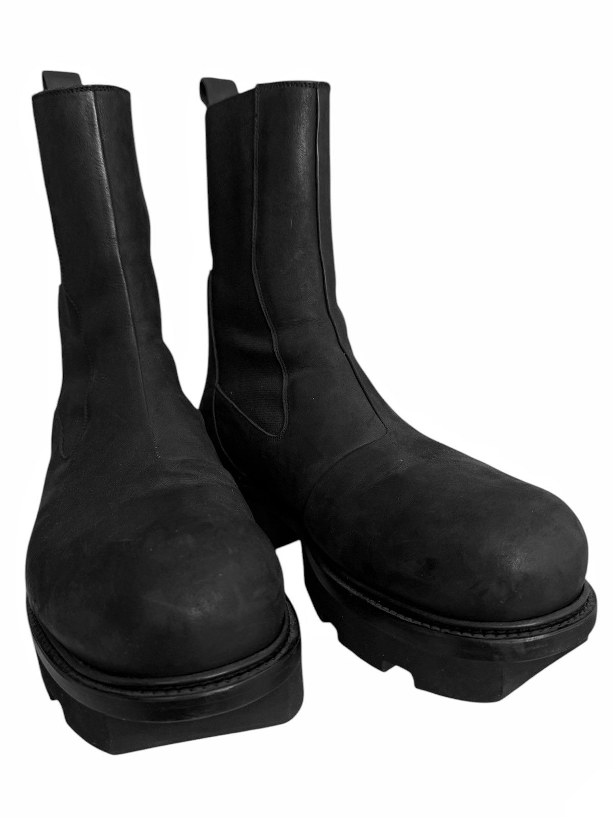 Rick Owens Megatooth Bozo Oiled Leather Boot Size US 9 / EU 42 - 5 Thumbnail