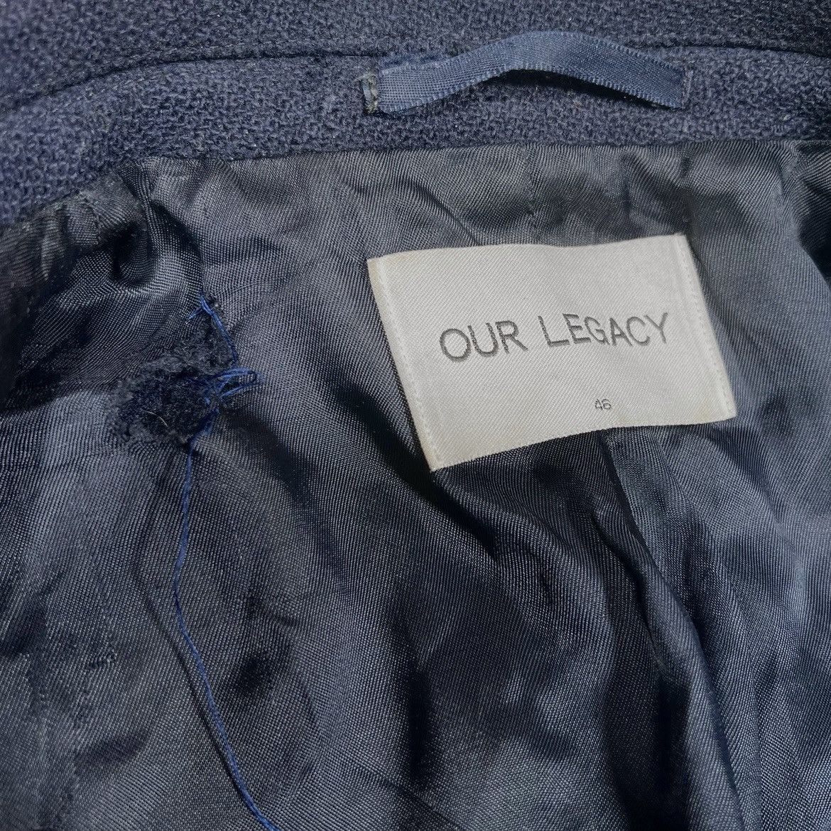 Our Legacy Our Legacy AW14 Navy Melton Coat Size US S / EU 44-46 / 1 - 9 Thumbnail