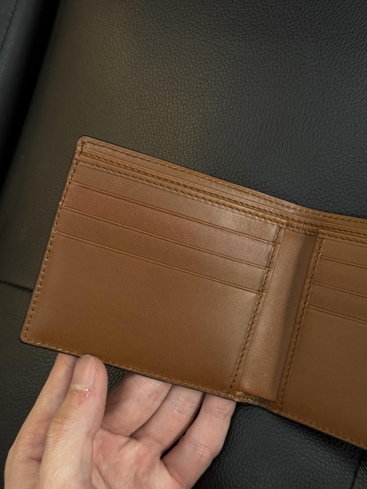 Gucci GUCCI Bifold Wallet Leather Authentic Box $595 Retail Brown Size ONE SIZE - 10 Thumbnail